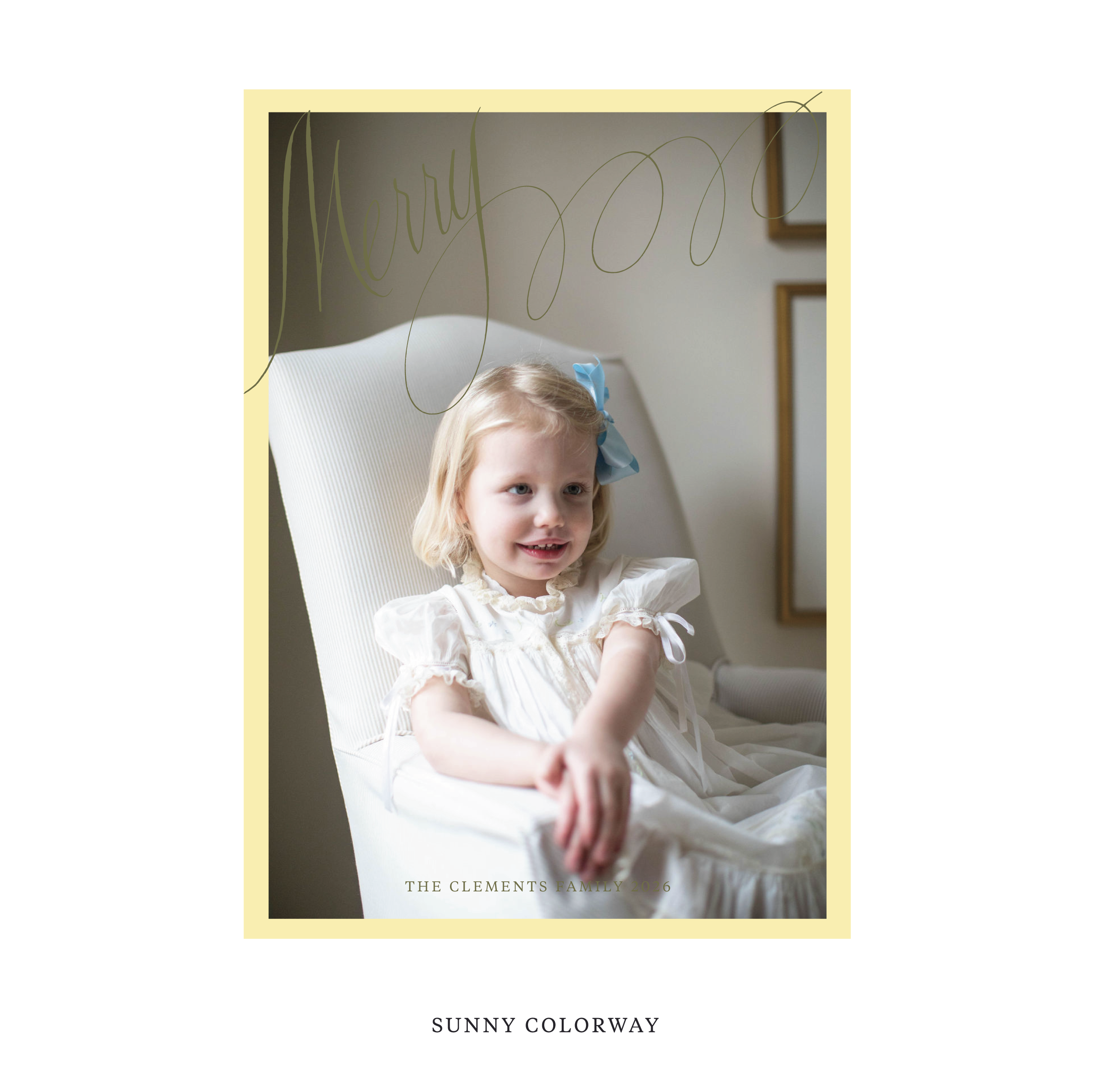 Celebrate the season with the Clement "Merry" Holiday Card by Stovall Collection. Featuring original hand-lettered artwork, this luxury personalized photo mount holiday card is available in 22 thoughtfully curated flat printing colorways.
