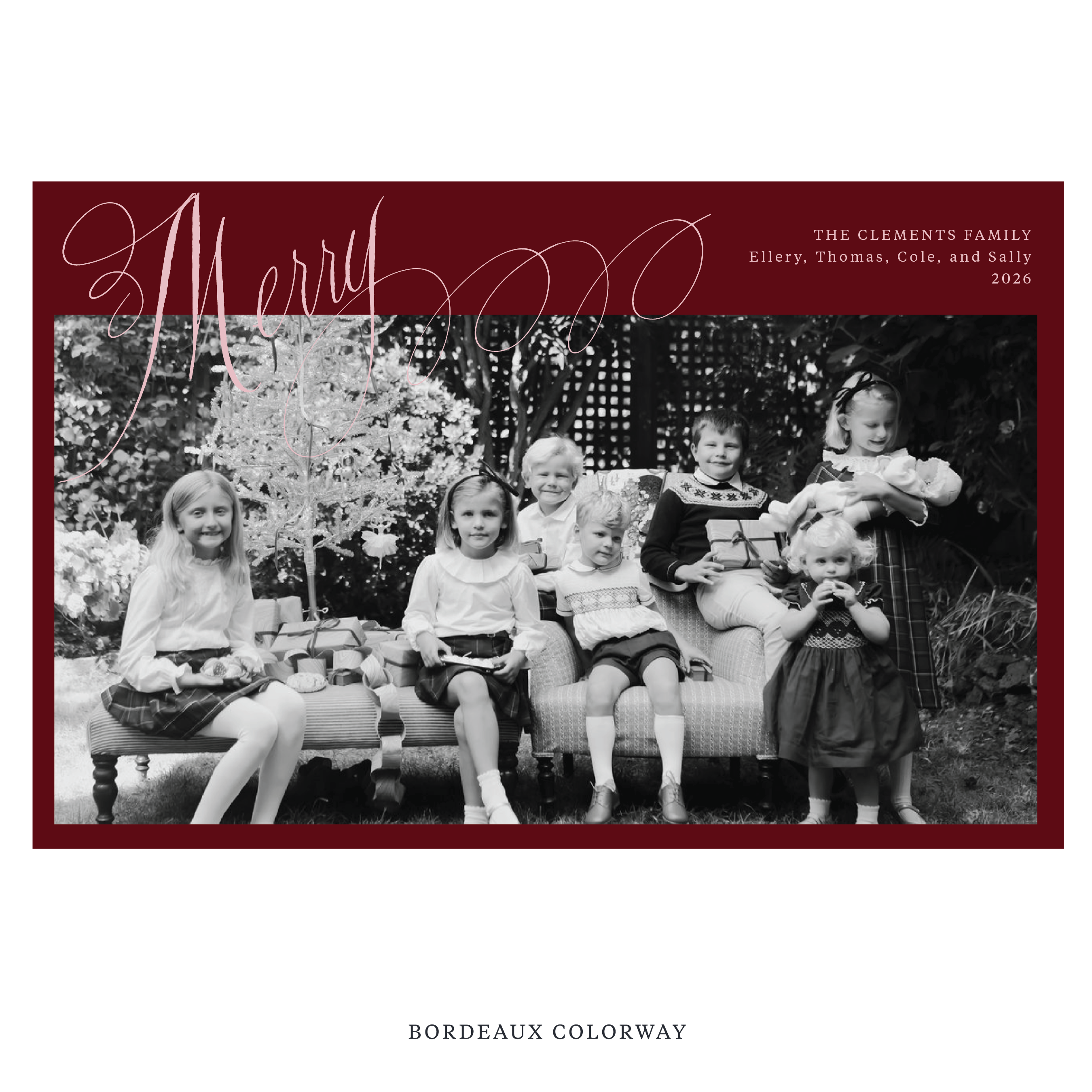 Clement Digital Photo Holiday Card, Extra Large