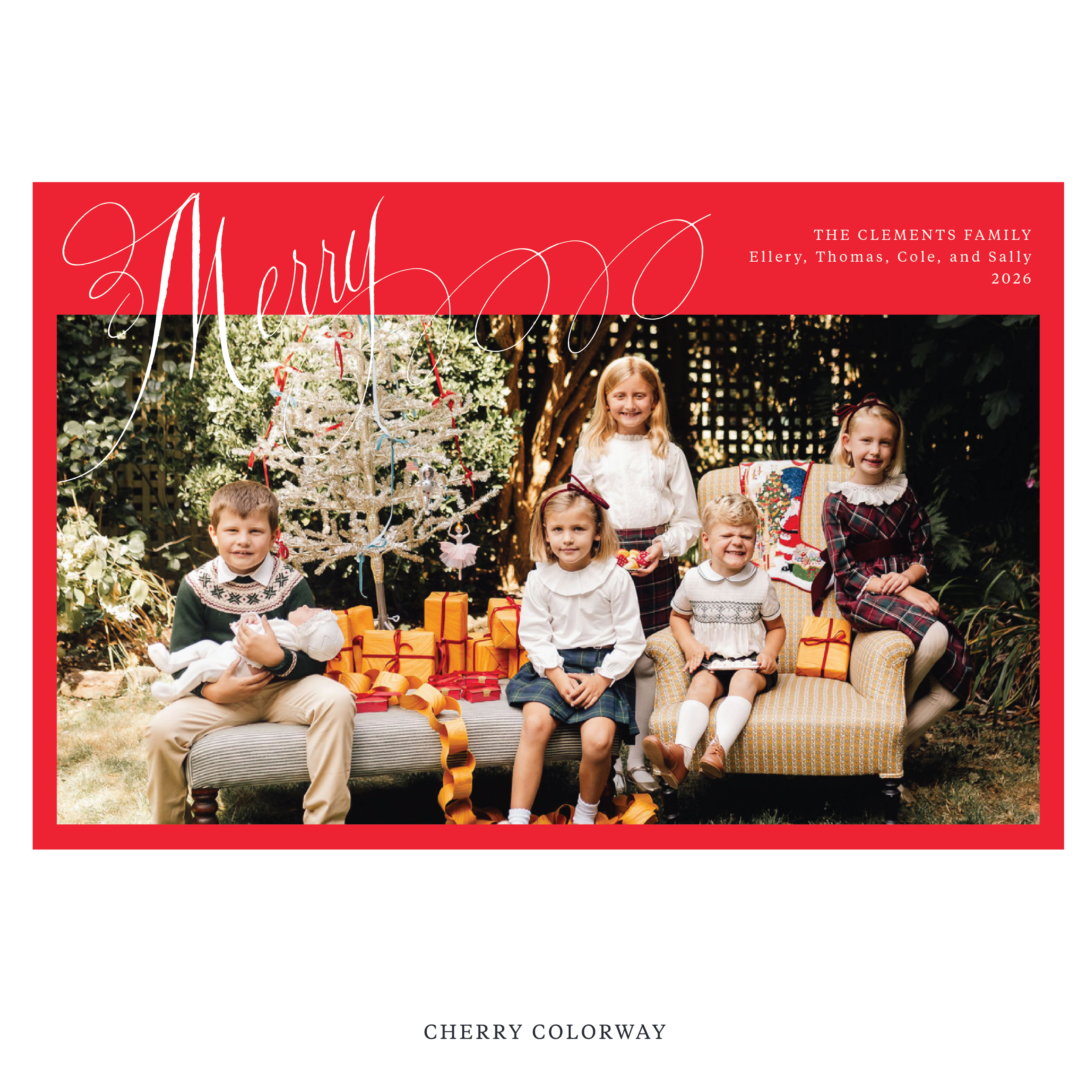 Clement Digital Photo Holiday Card, Extra Large