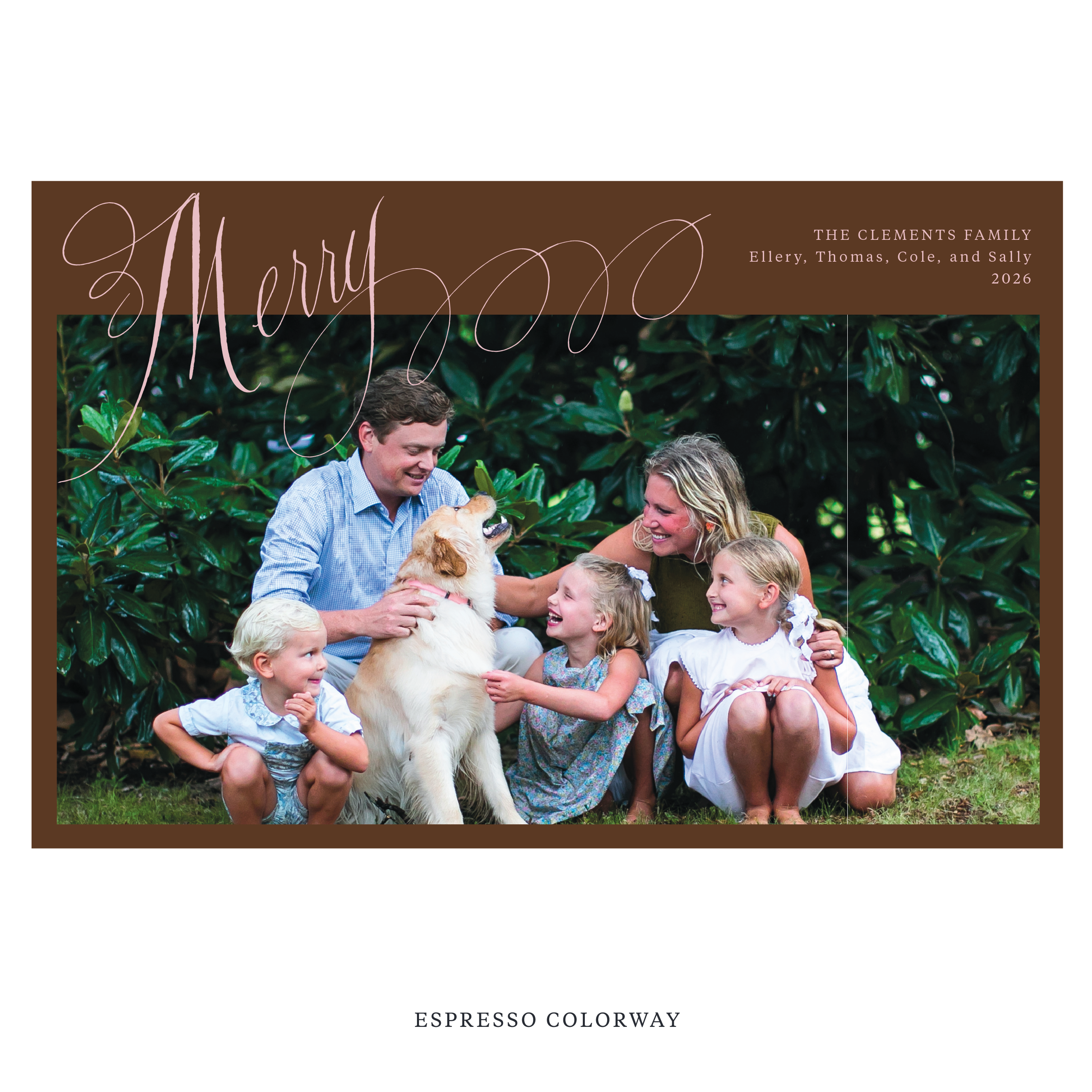 Clement Digital Photo Holiday Card, Extra Large