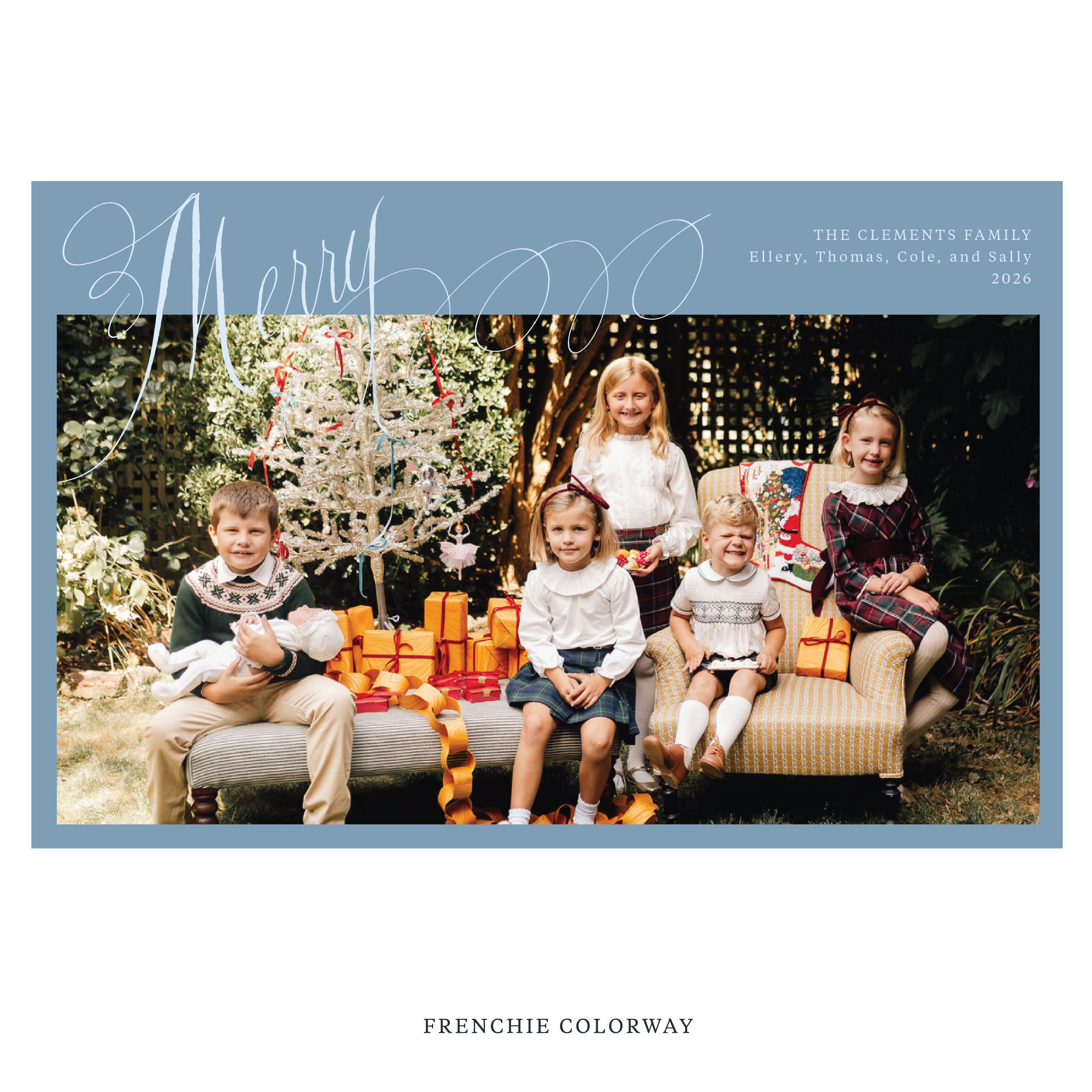 Clement Digital Photo Holiday Card, Extra Large