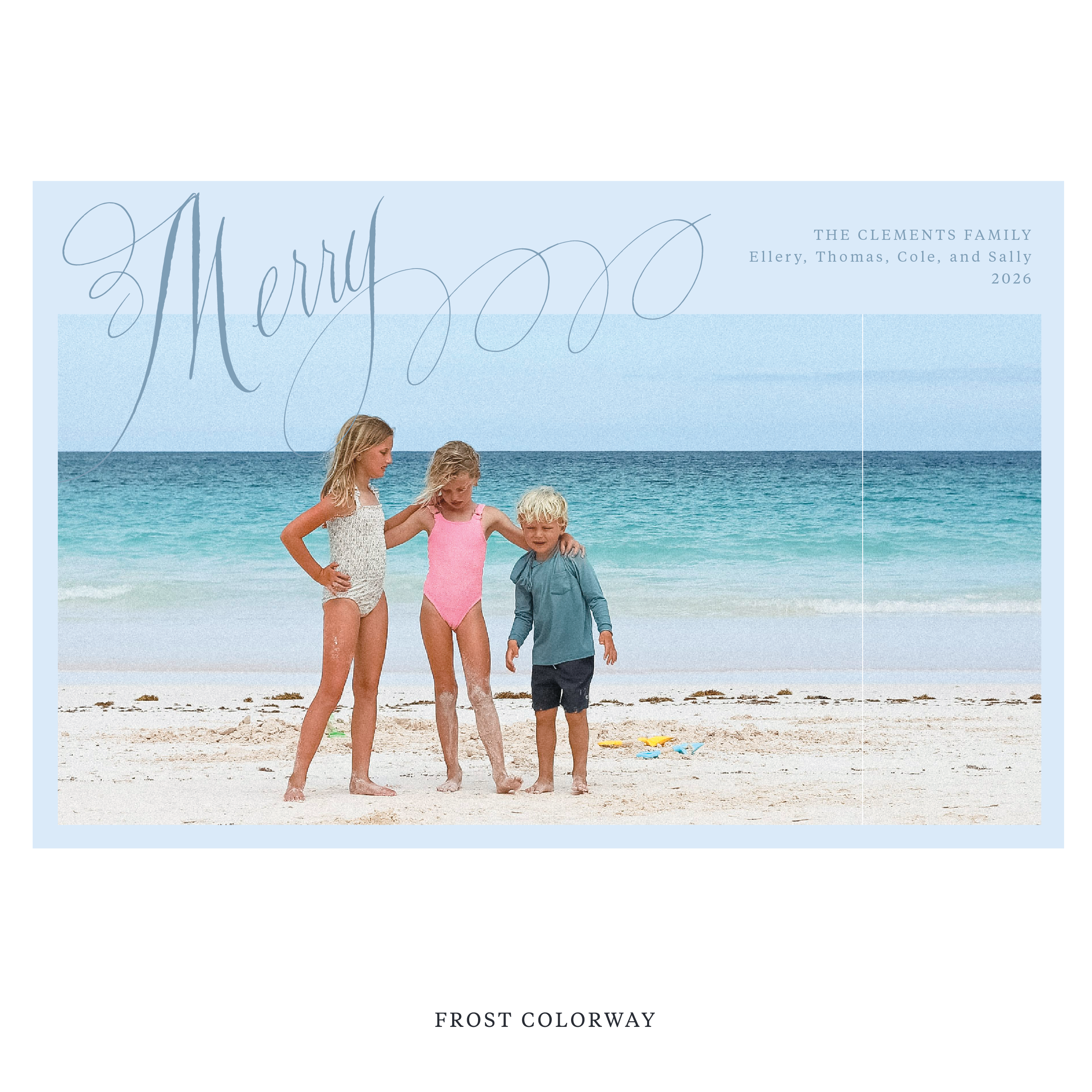 Clement Digital Photo Holiday Card, Extra Large