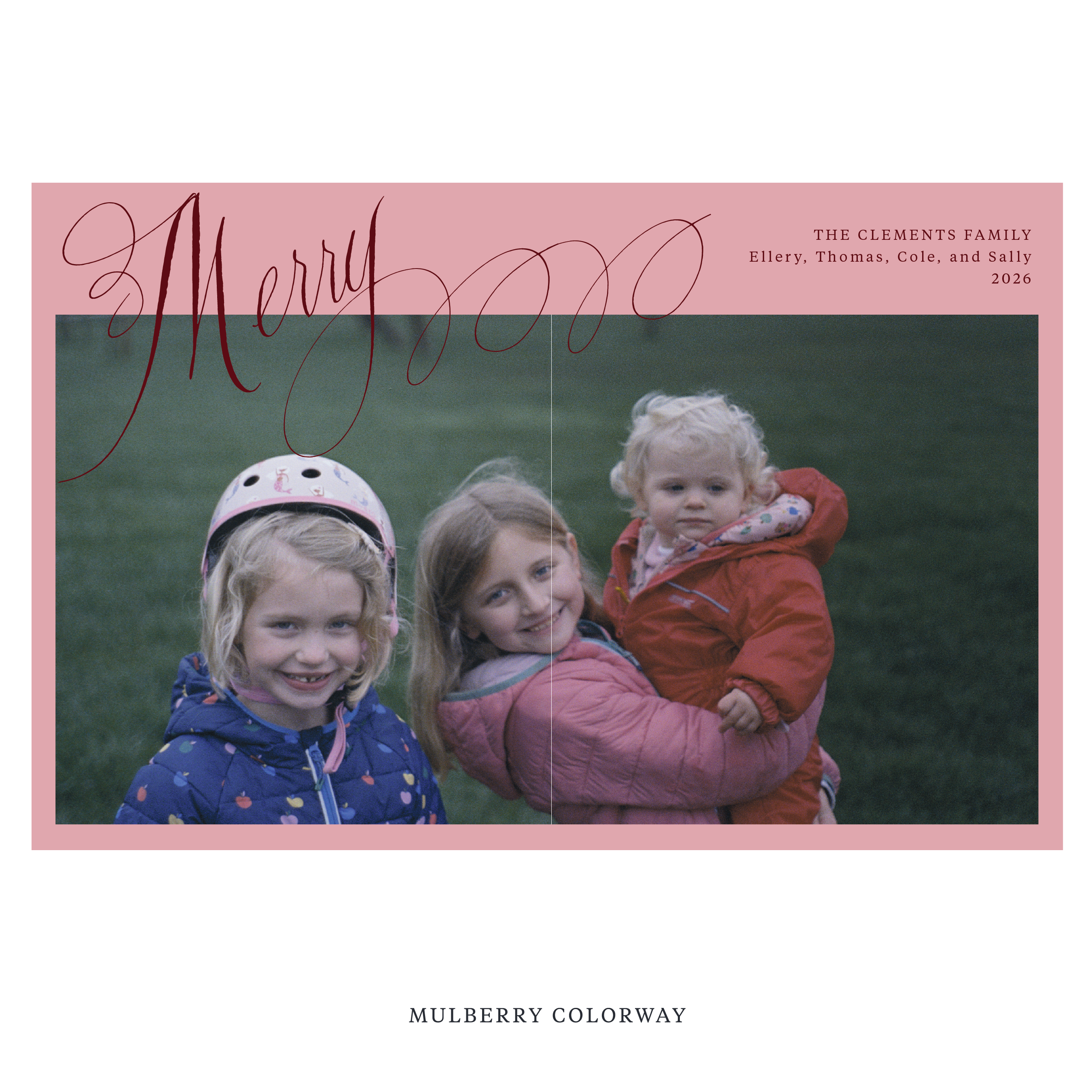 Clement Digital Photo Holiday Card, Extra Large