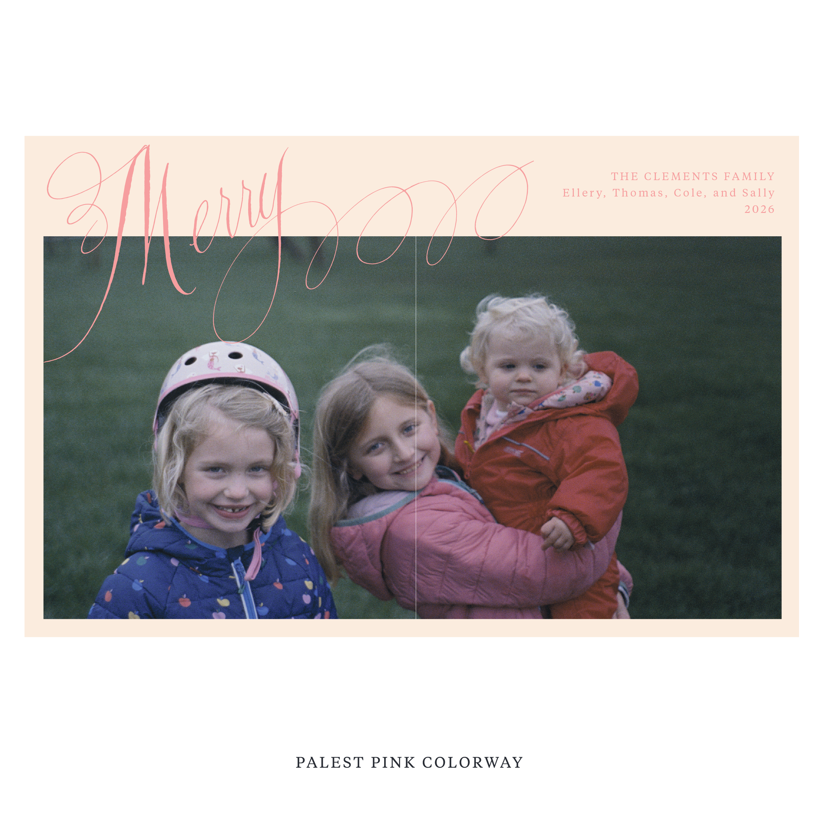 Clement Digital Photo Holiday Card, Extra Large