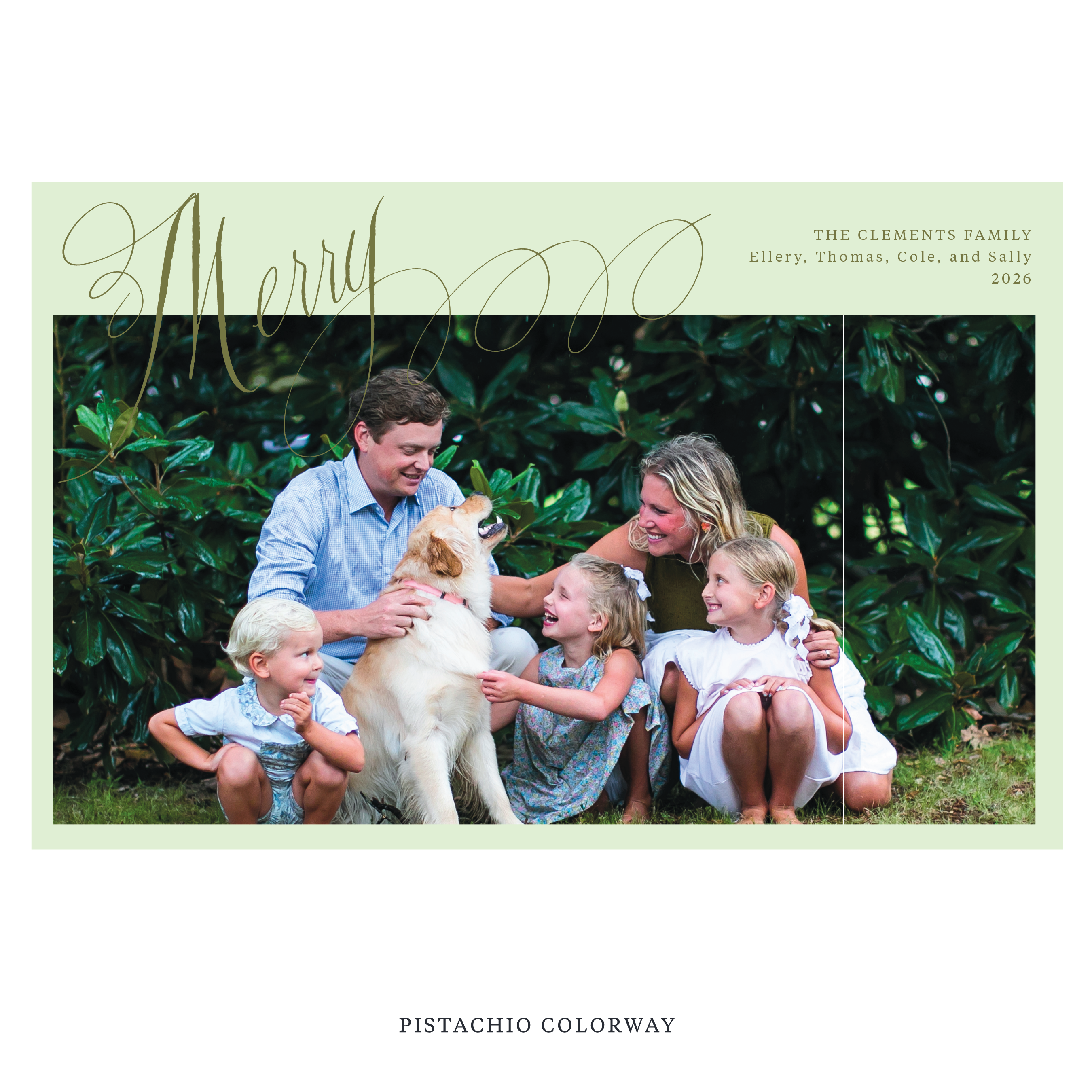 Clement Digital Photo Holiday Card, Extra Large