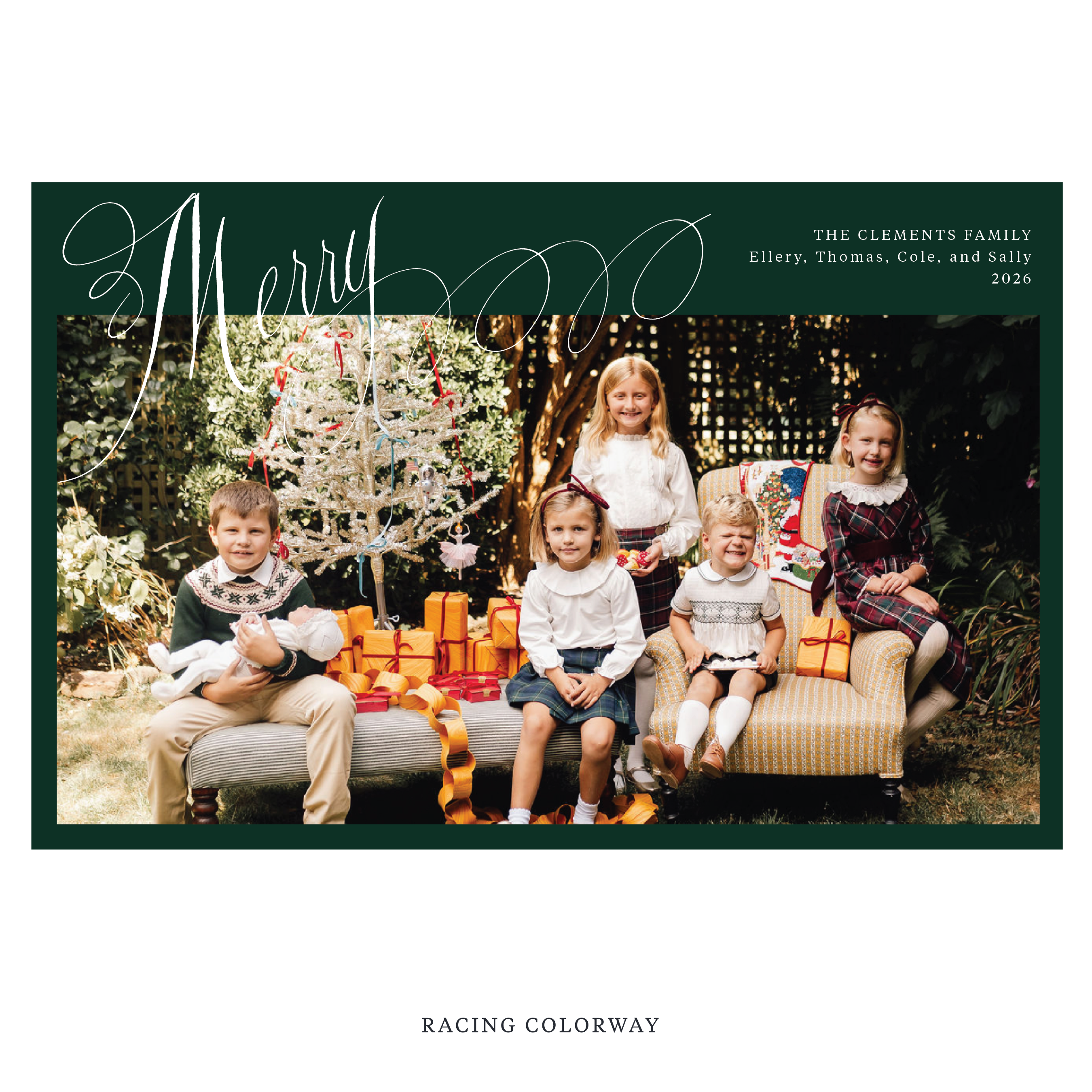 Clement Digital Photo Holiday Card, Extra Large