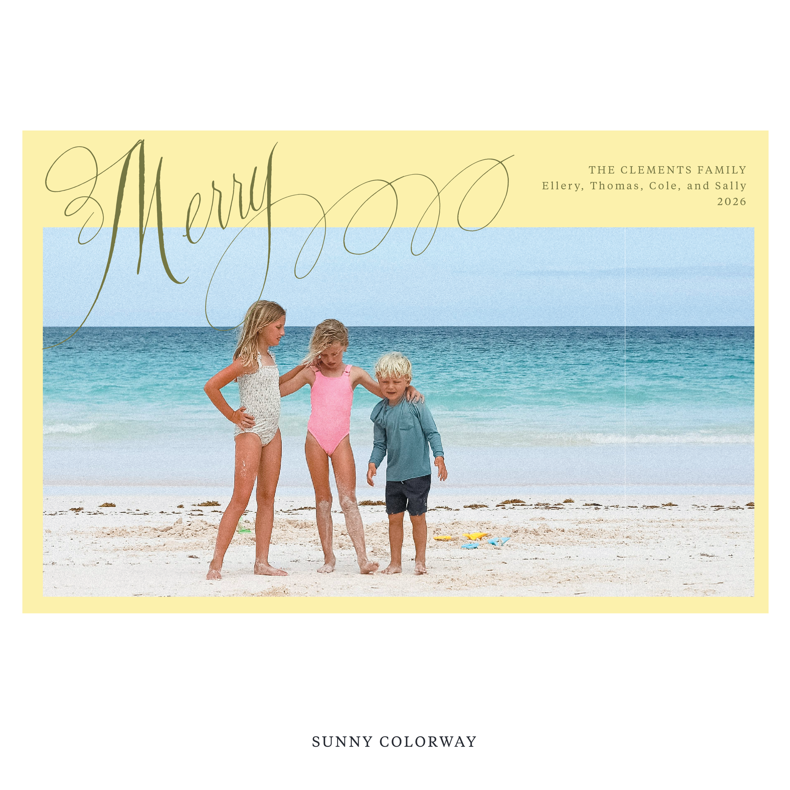 Clement Digital Photo Holiday Card, Extra Large