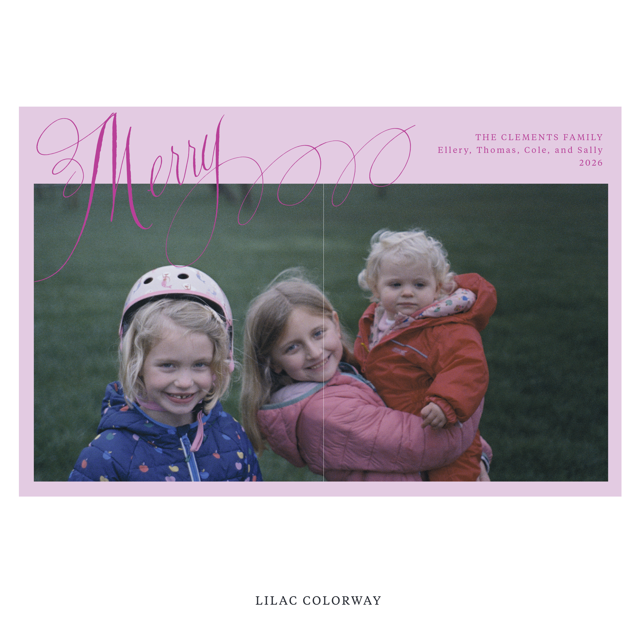 Clement Digital Photo Holiday Card, Extra Large