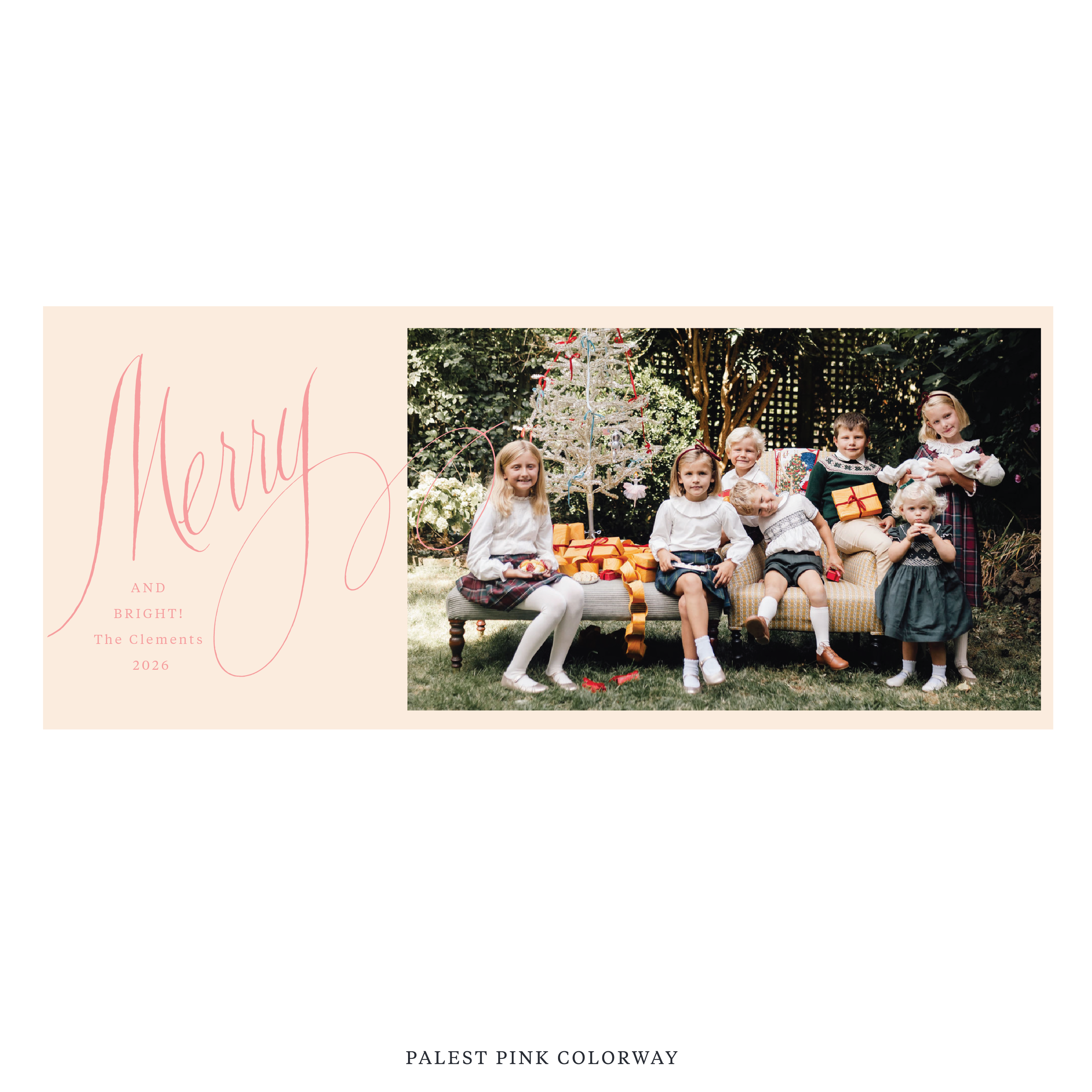 Clement Digital Photo Holiday Card, Skinny