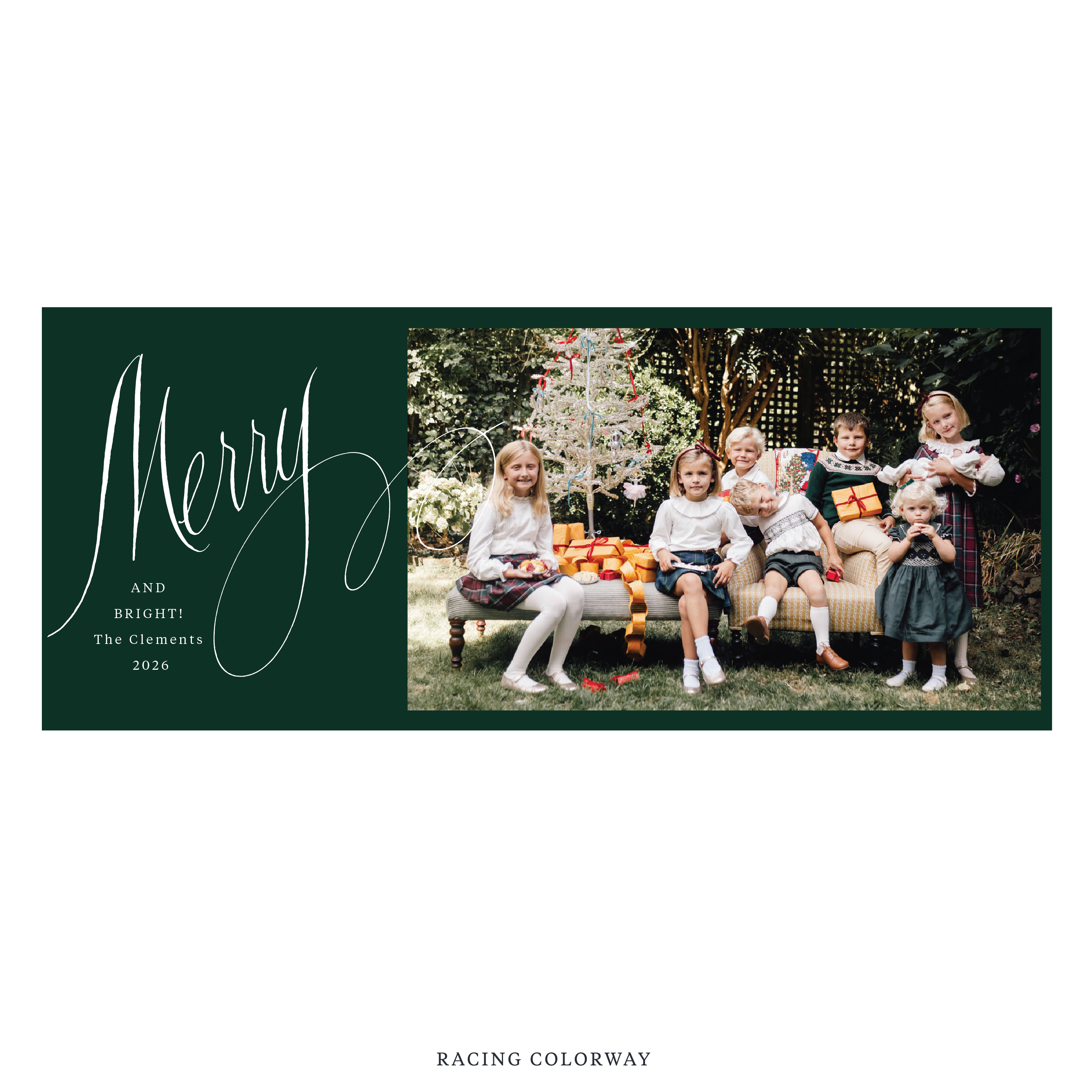 Clement Digital Photo Holiday Card, Skinny