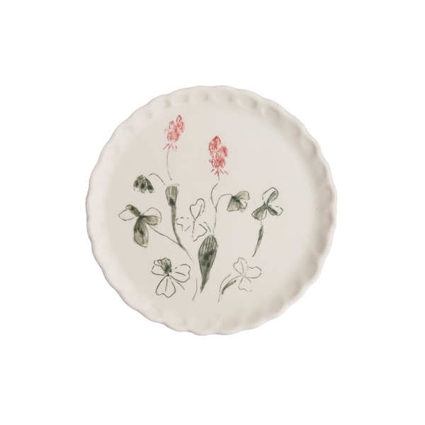 Blooming Clover Dish, 6"