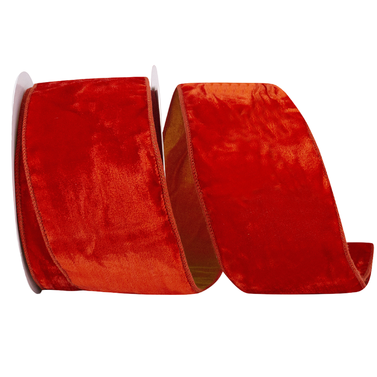 Coral Luxe Plush Velvet Ribbon, 4"