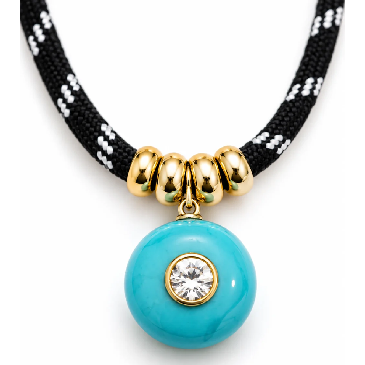 Turquoise Tide Cord Necklace
