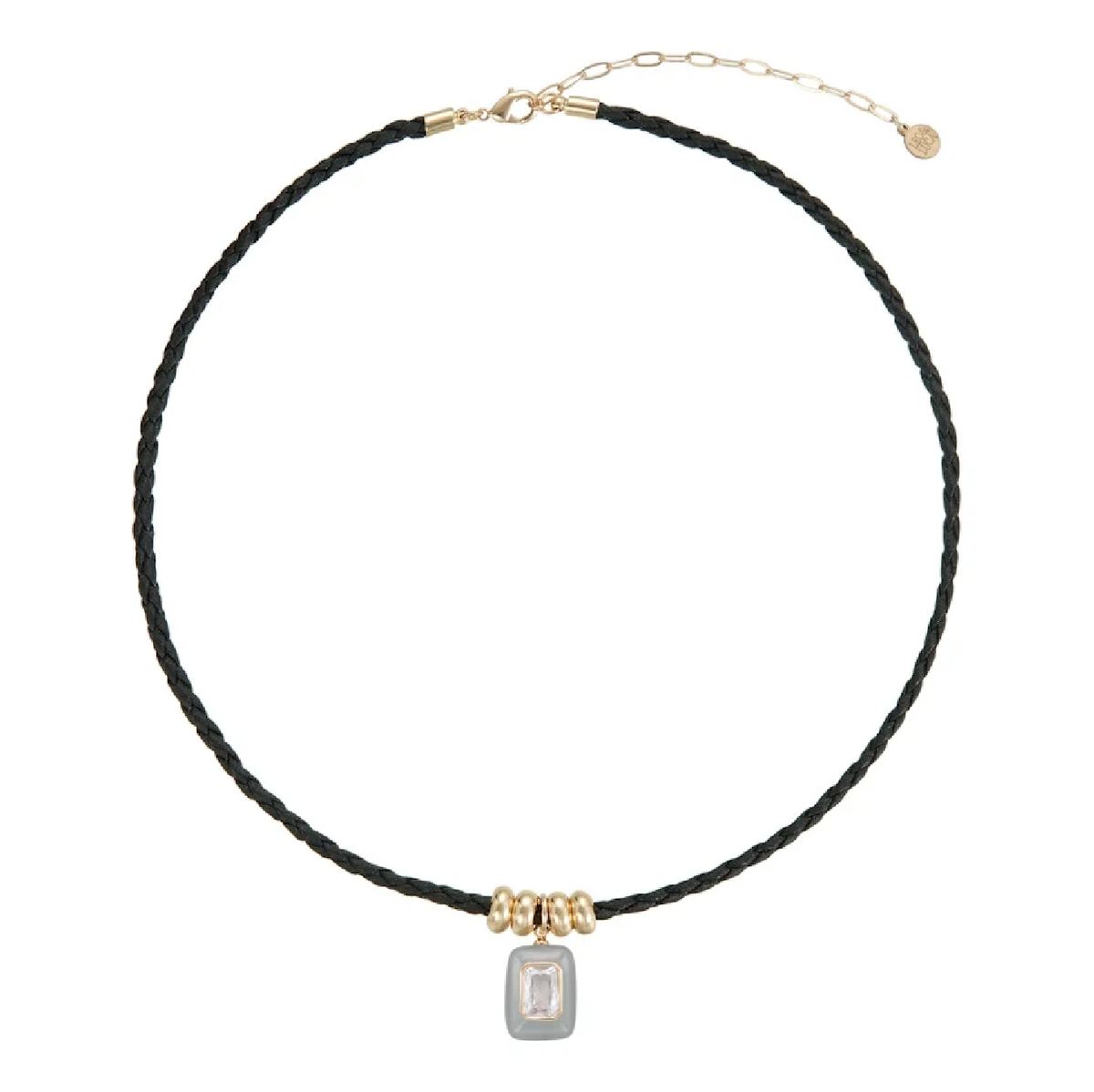Noir Drop Paracord Necklace