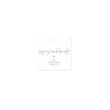 Cranford Square Letterpress Holiday Gift Tag