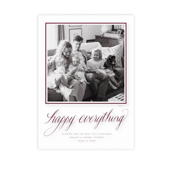 Cressida Engraved Medium Holiday Card