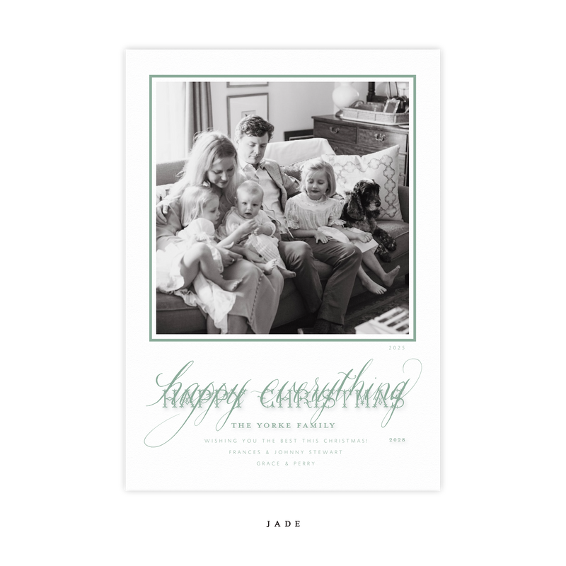 Cressida Letterpress Medium Holiday Card