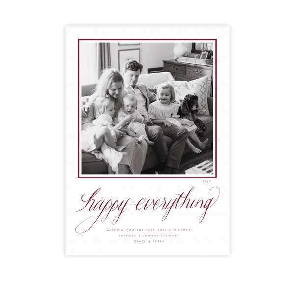 Cressida Letterpress Medium Holiday Card