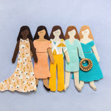 Caramel Felt Doll Toy Deluxe Set