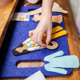 Caramel Felt Doll Toy Deluxe Set