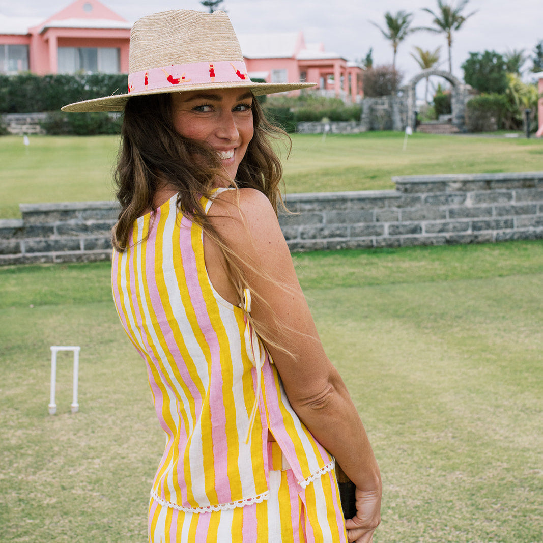 Sunkissed Stripe Beach Matching Set
