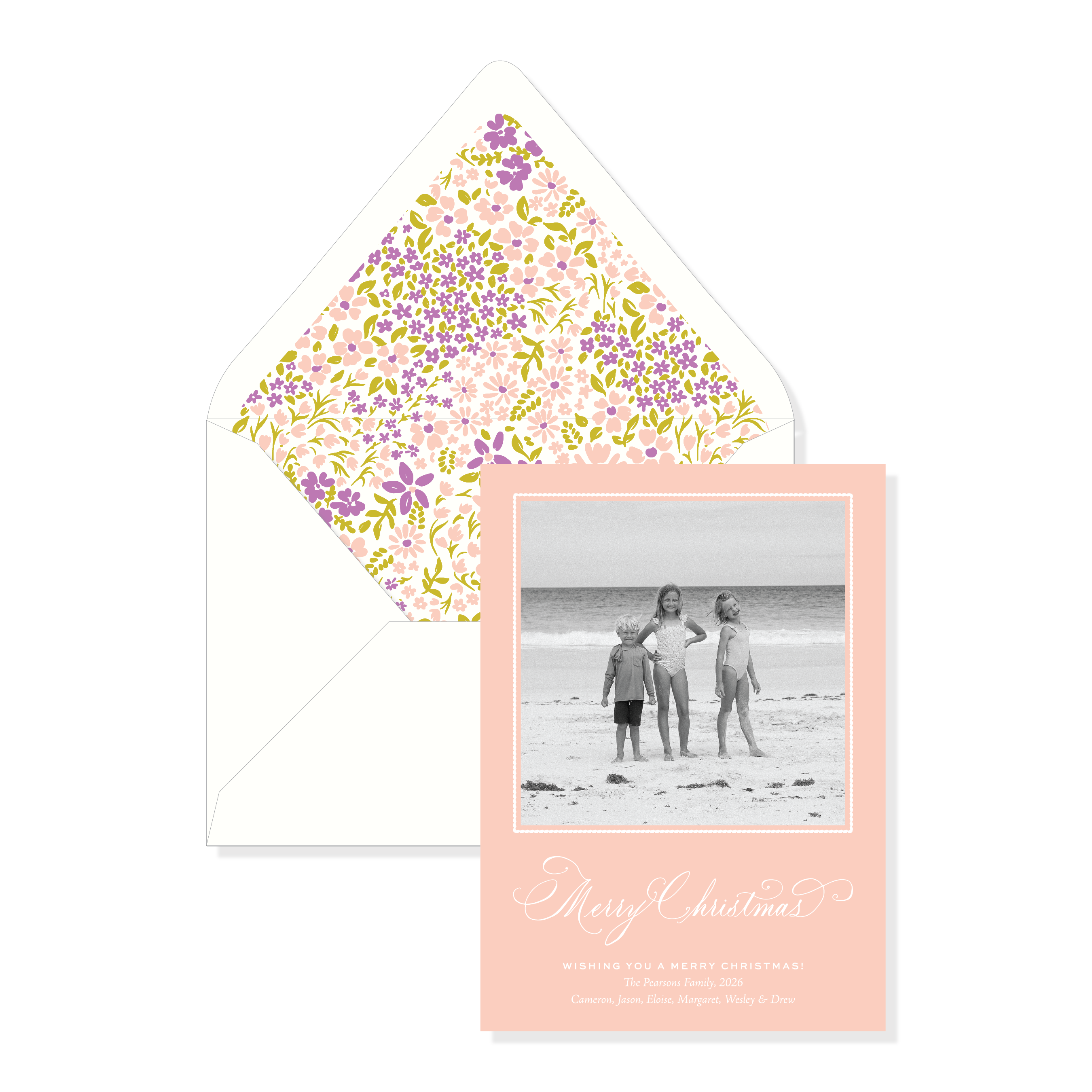 Daisydell Garden Classic Printed Holiday Card