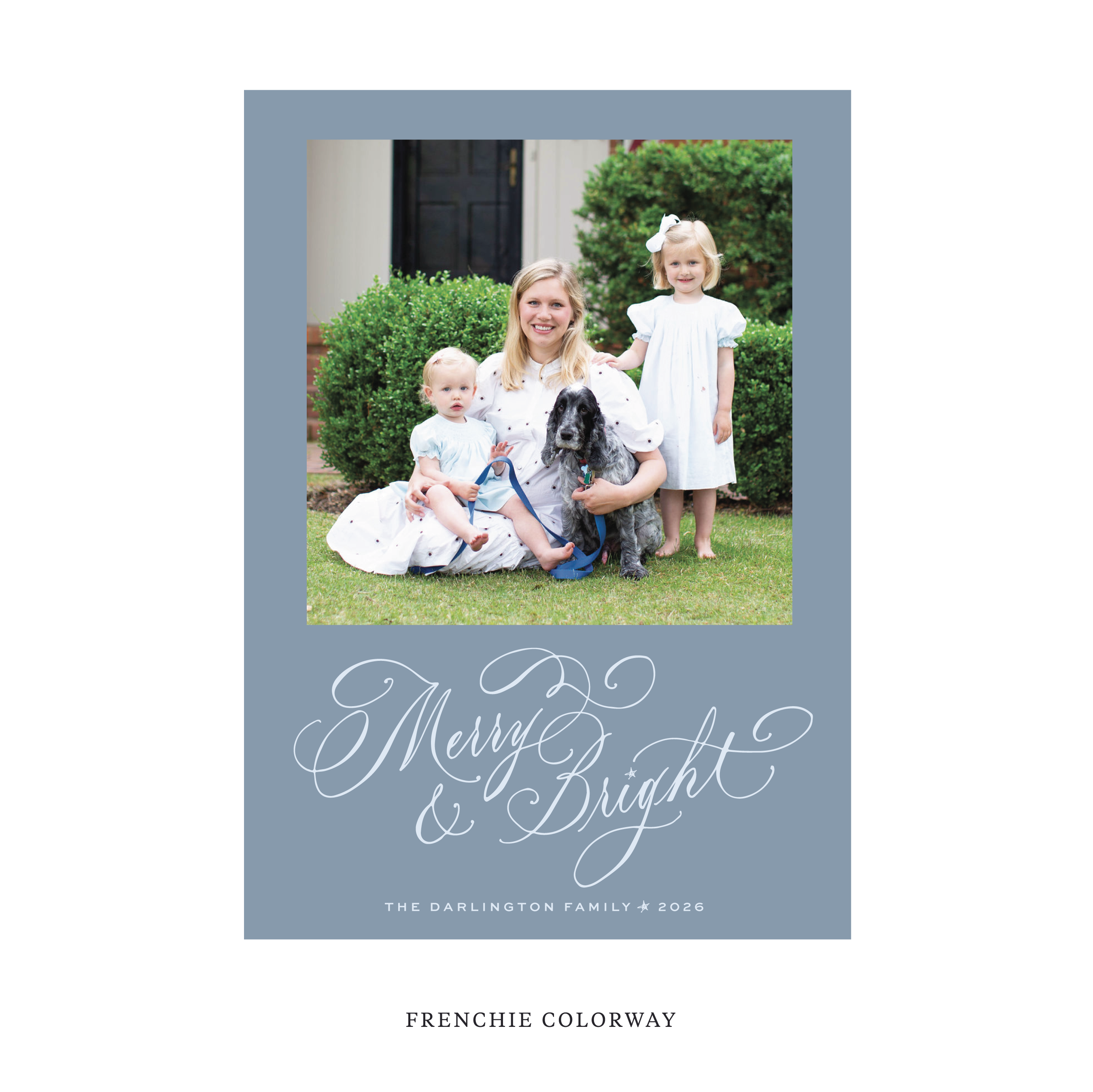 Ellington Classic Flat Print Holiday Card, Large