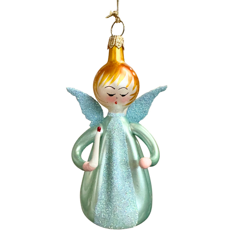 Blue Little Angel Ornament