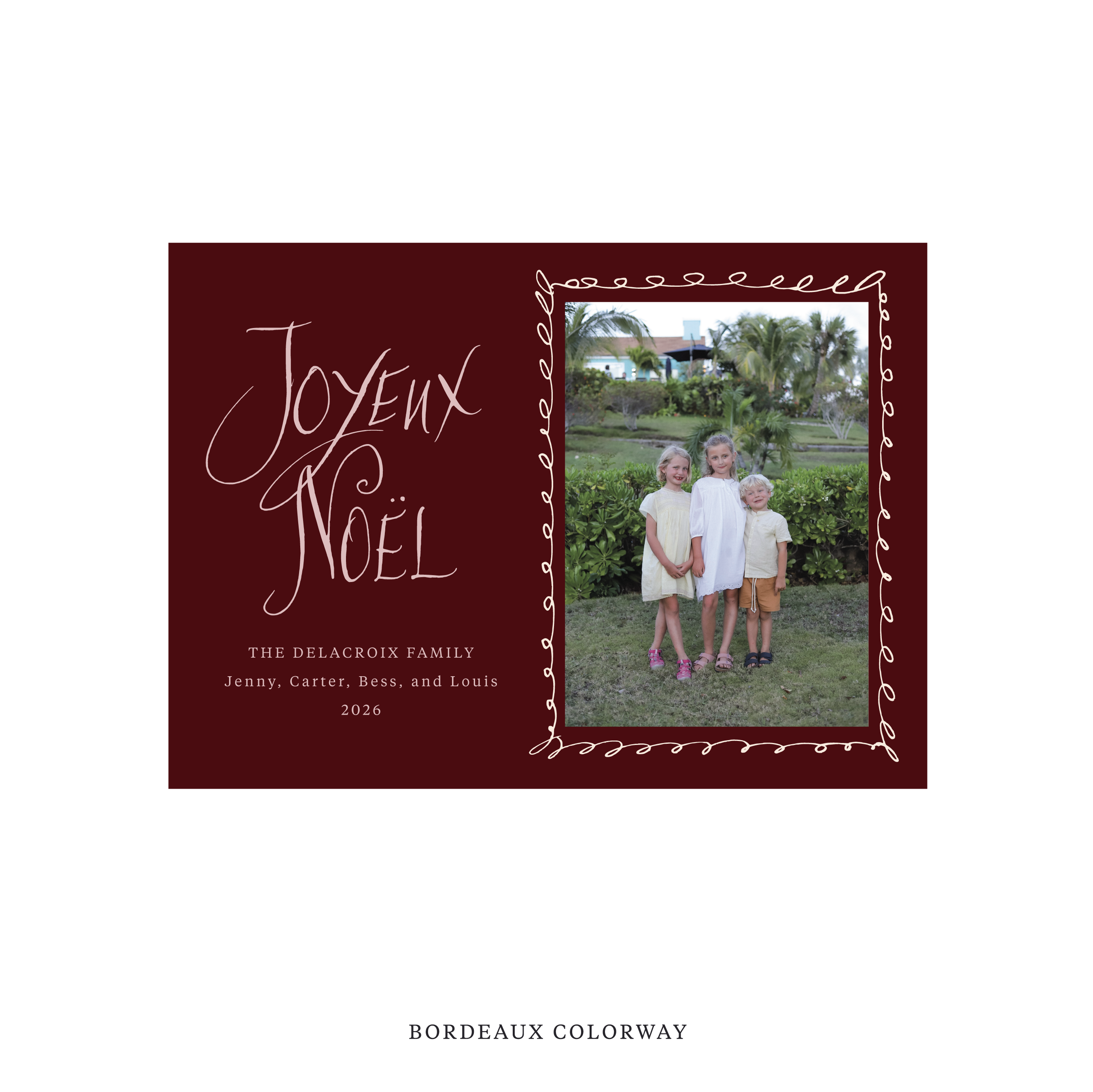 Dorsett Classic Flat Print Holiday Card, Medium