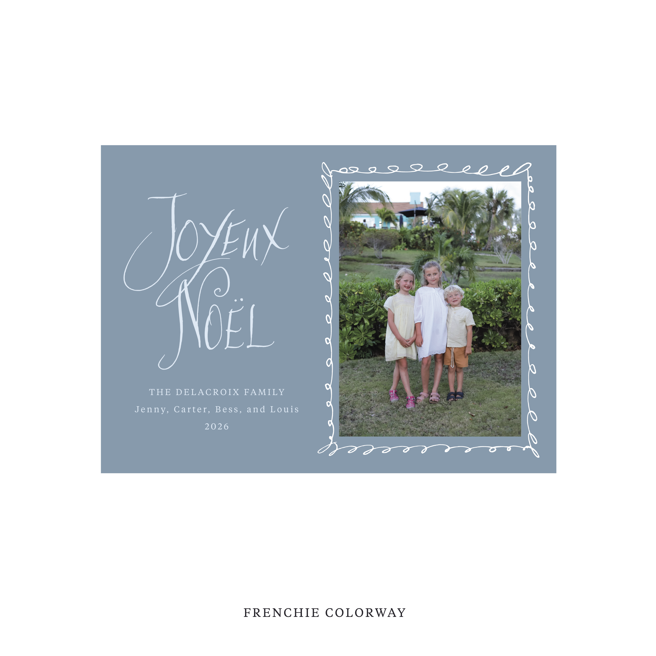 Dorsett Classic Flat Print Holiday Card, Medium