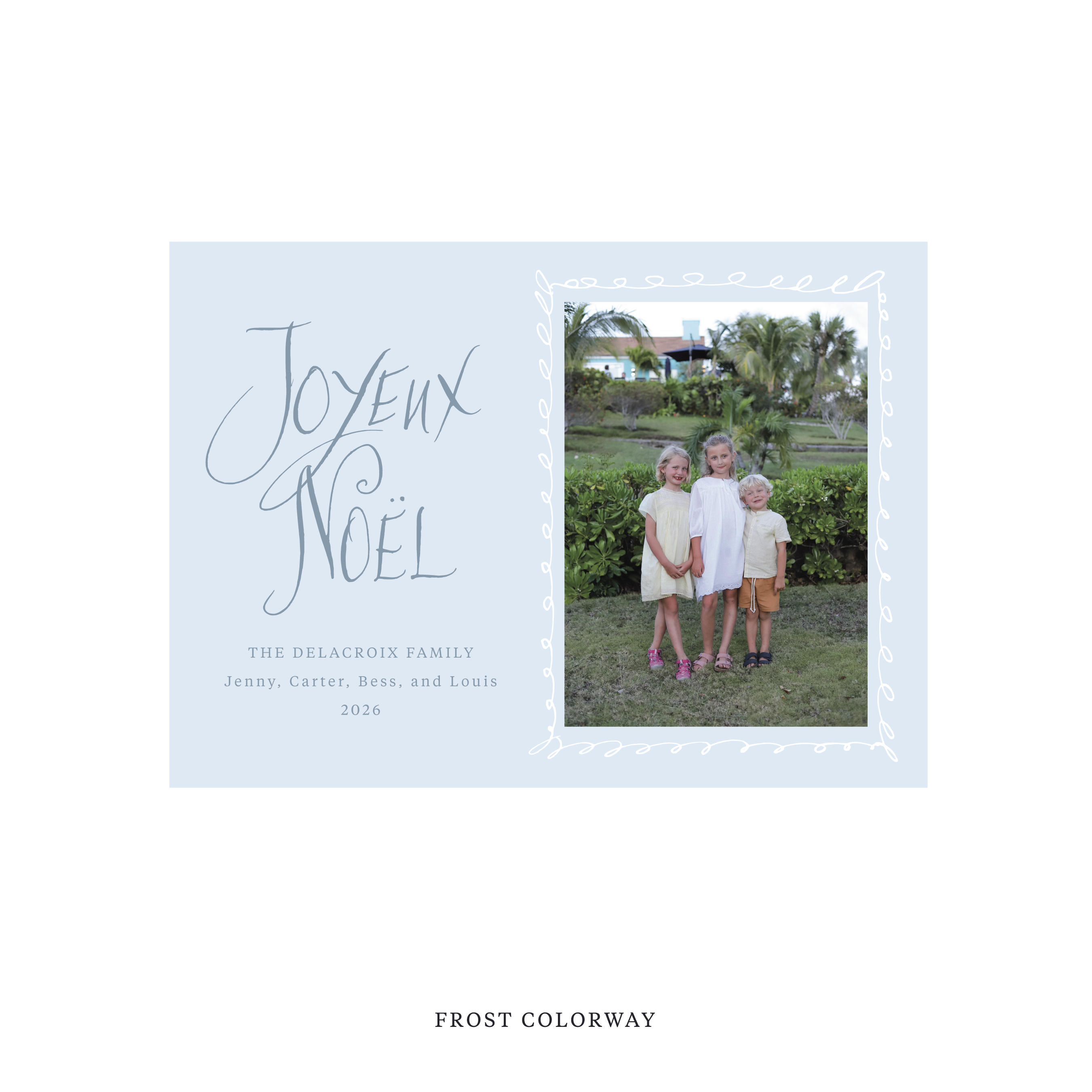 Dorsett Classic Flat Print Holiday Card, Medium