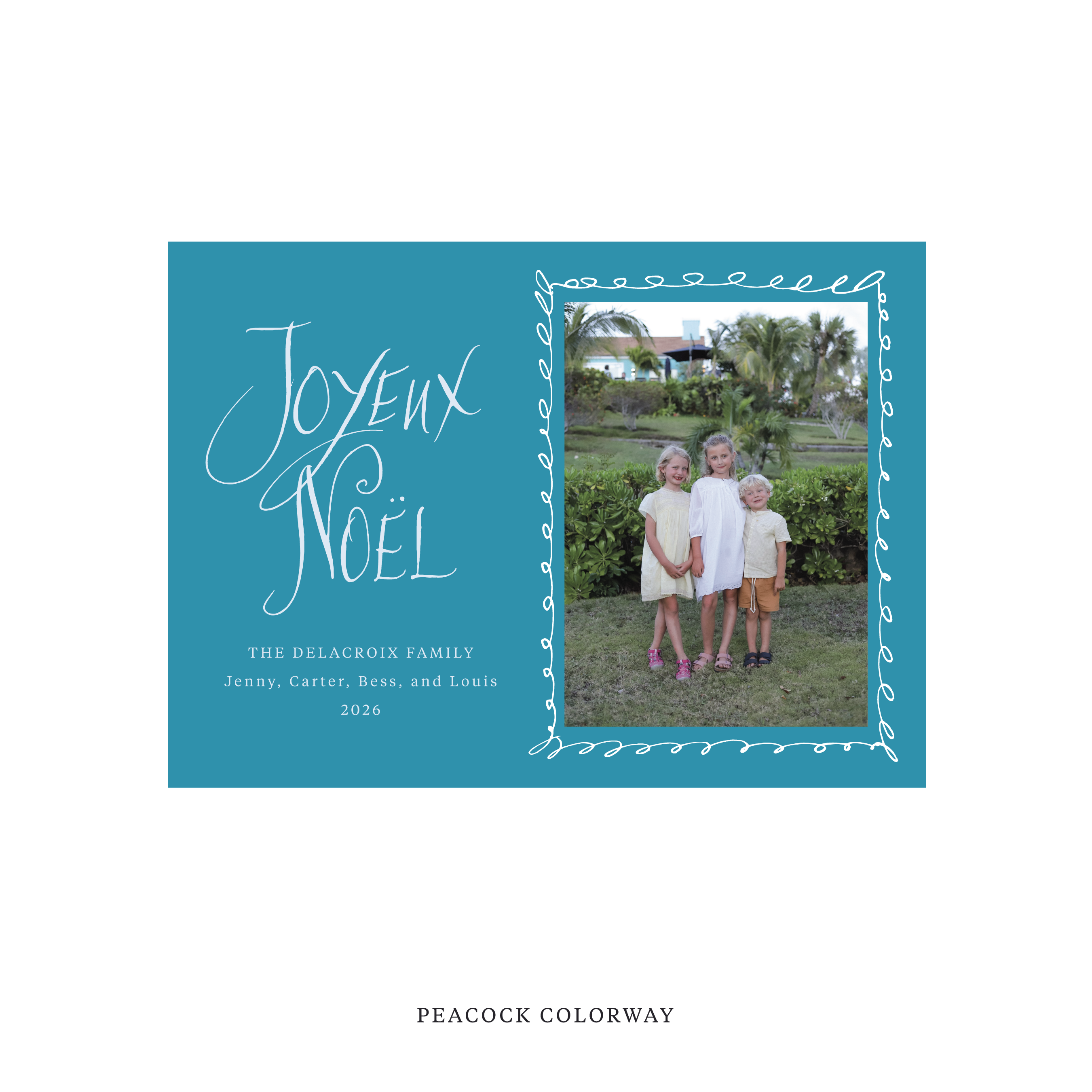 Dorsett Classic Flat Print Holiday Card, Medium