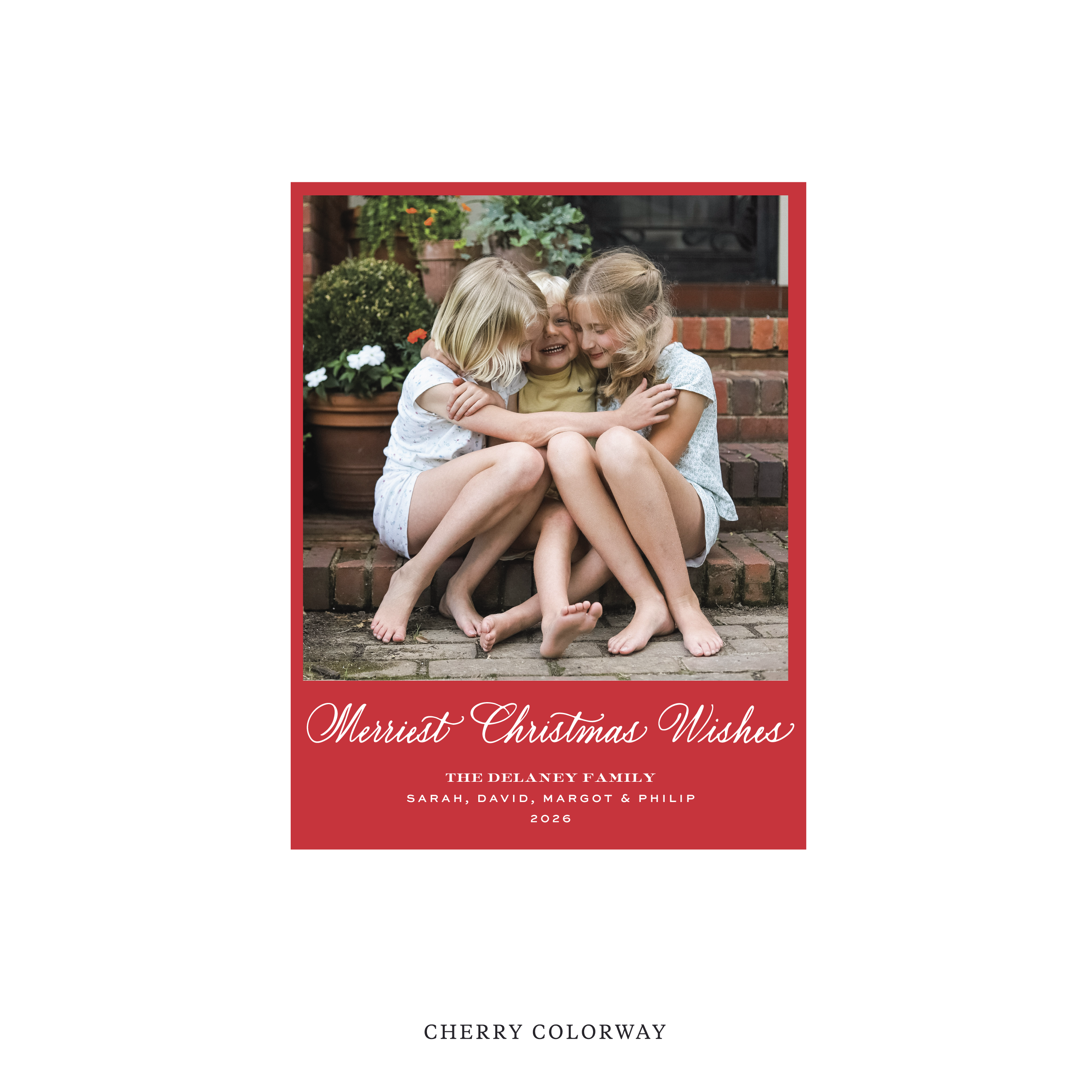 Goodwin Classic Flat Print Holiday Card, Small