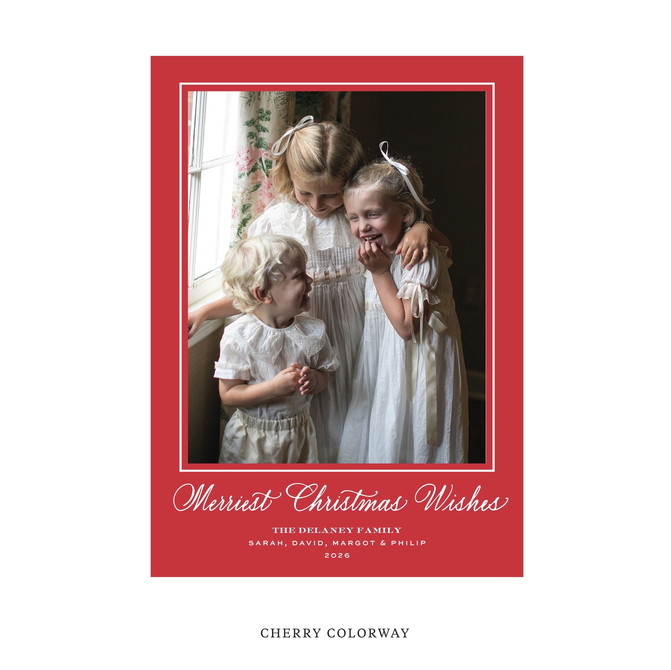 Goodwin Classic Flat Print Holiday Card, Large