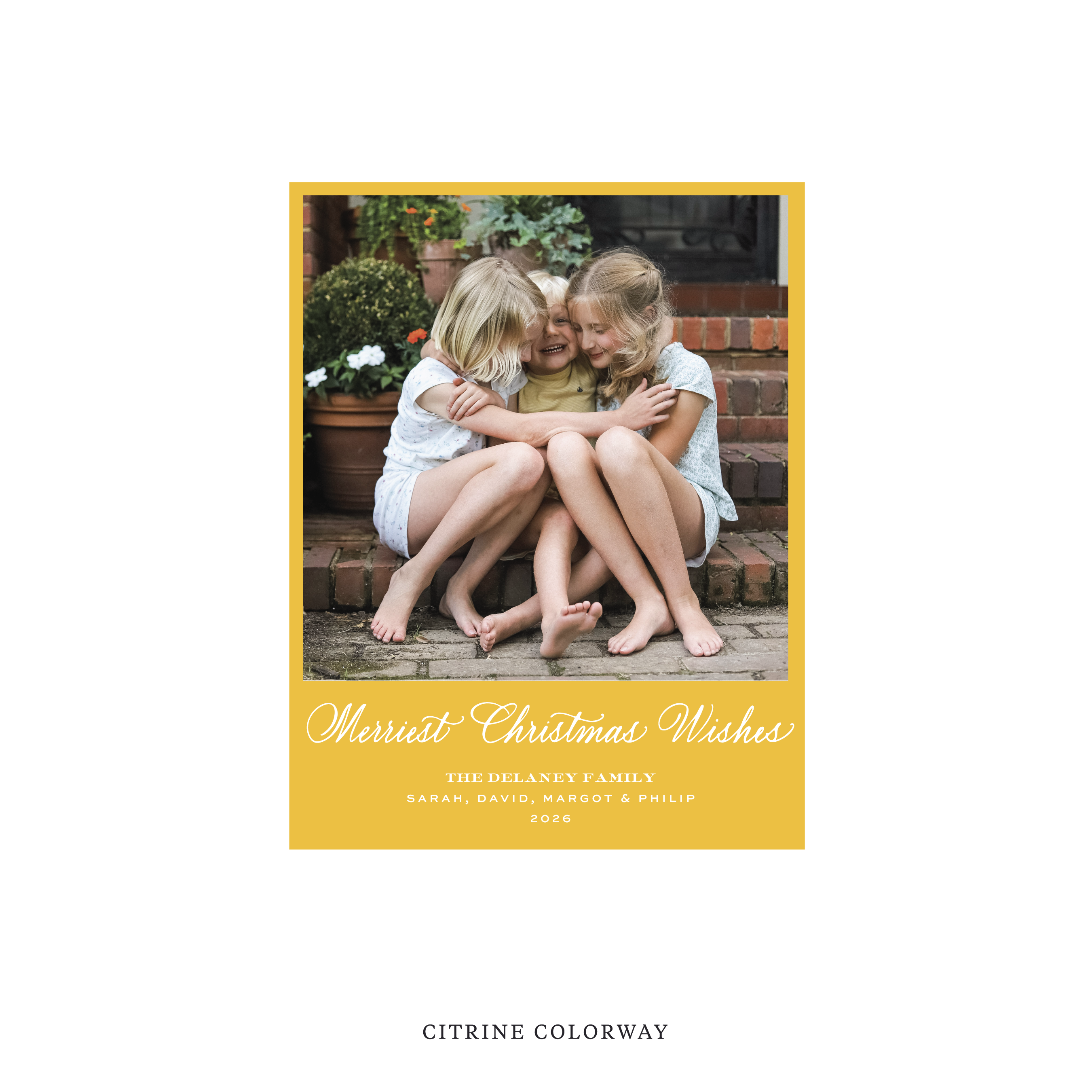 Goodwin Classic Flat Print Holiday Card, Small