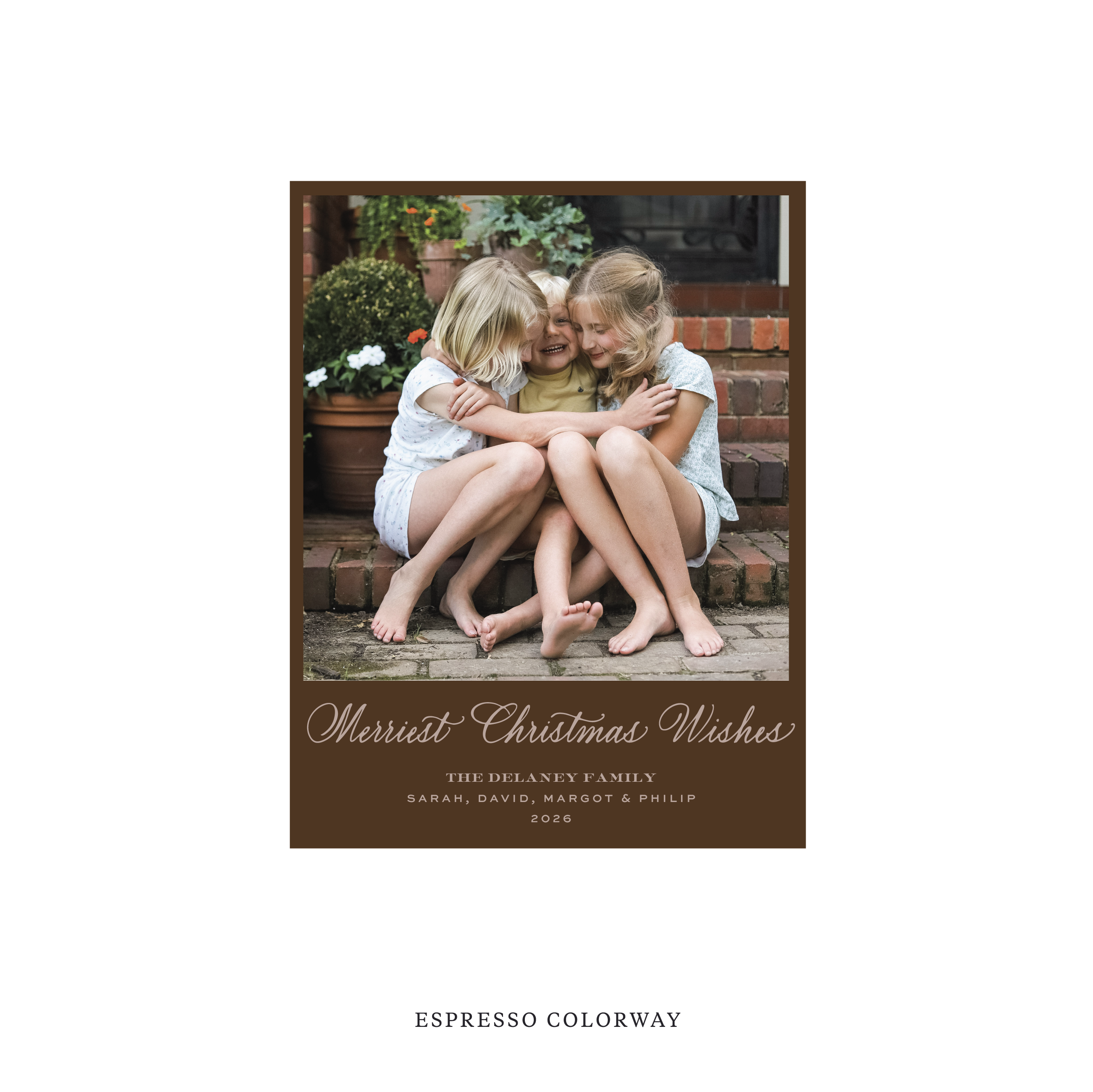 Goodwin Classic Flat Print Holiday Card, Small