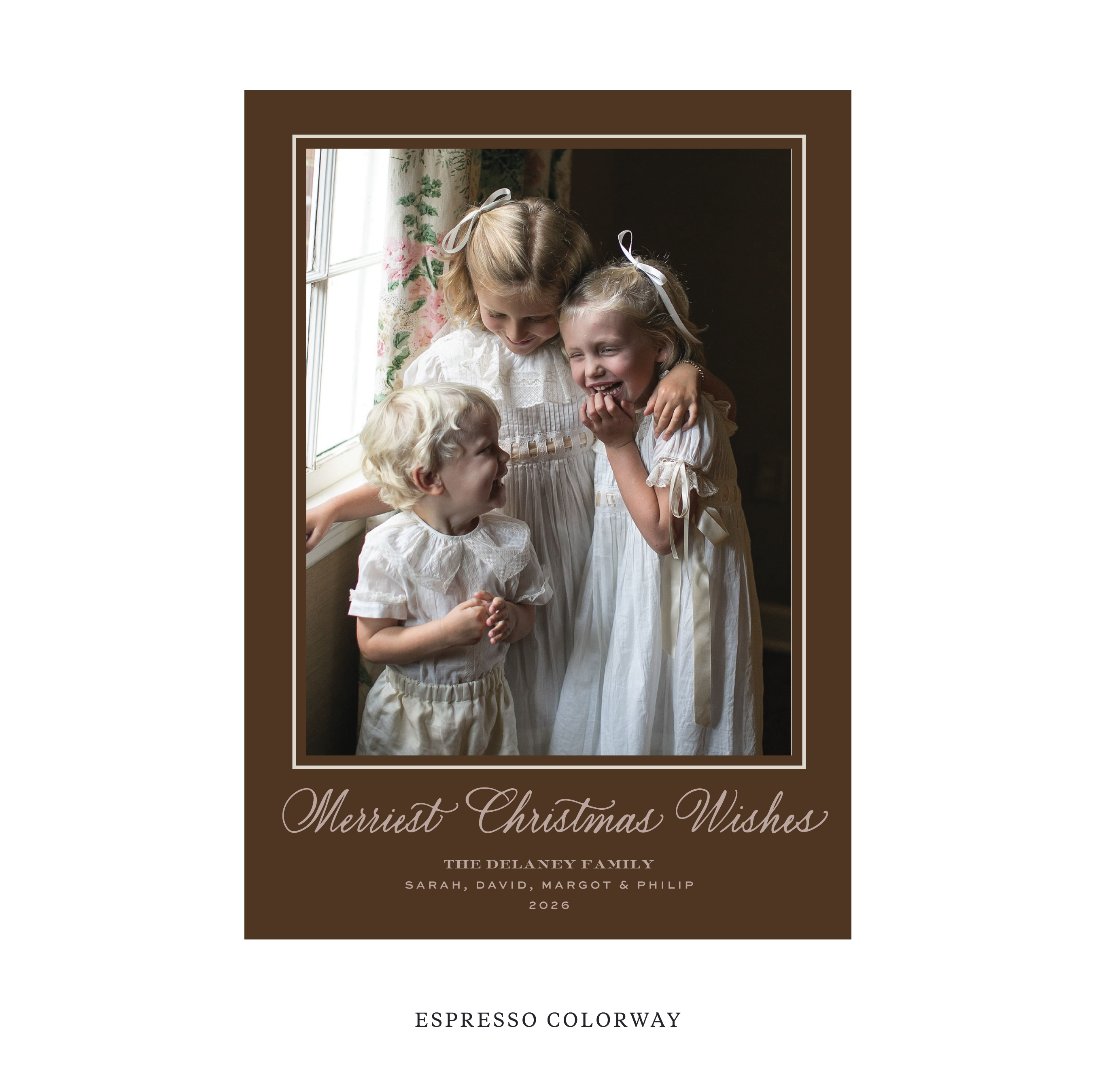 Goodwin Classic Flat Print Holiday Card, Large