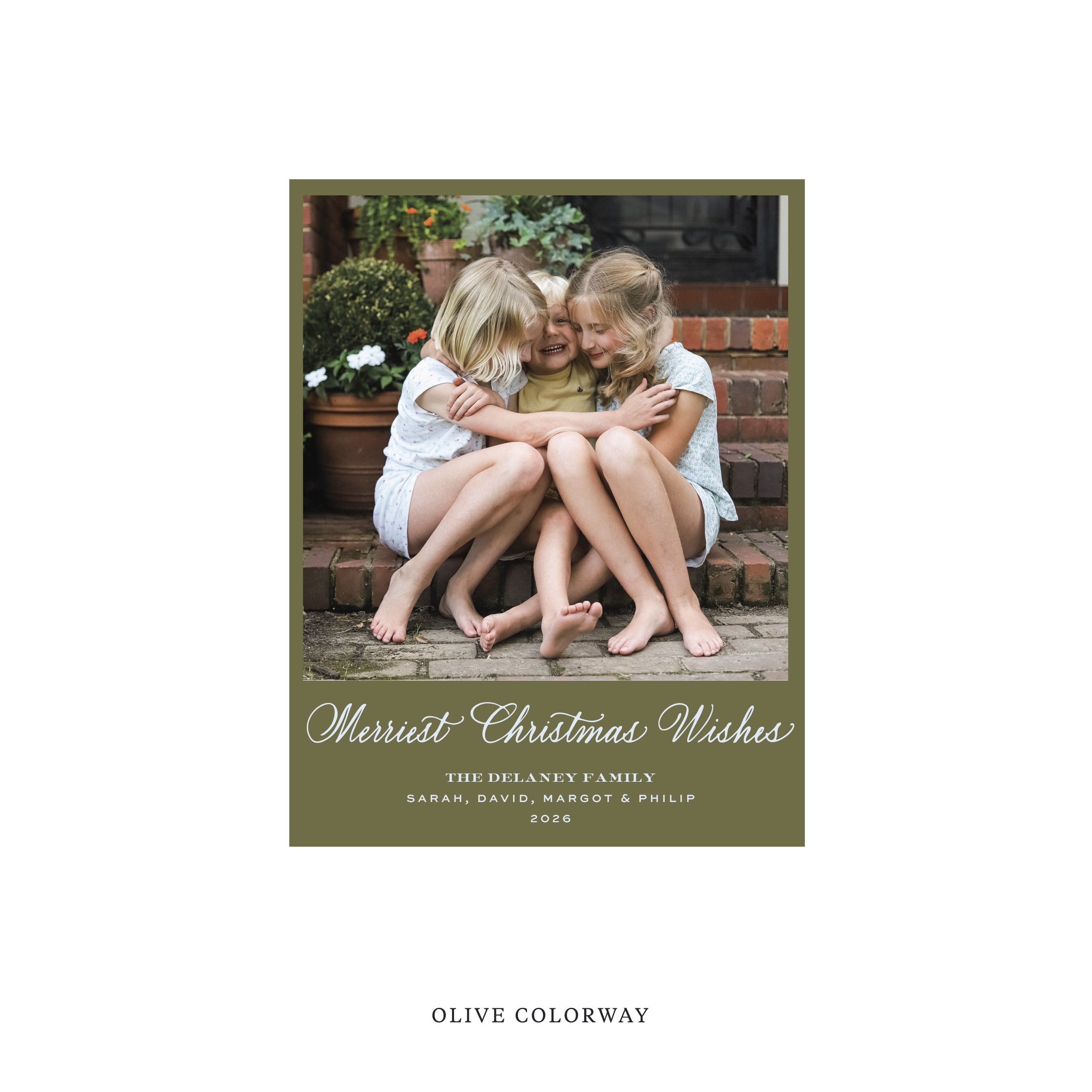 Goodwin Classic Flat Print Holiday Card, Small