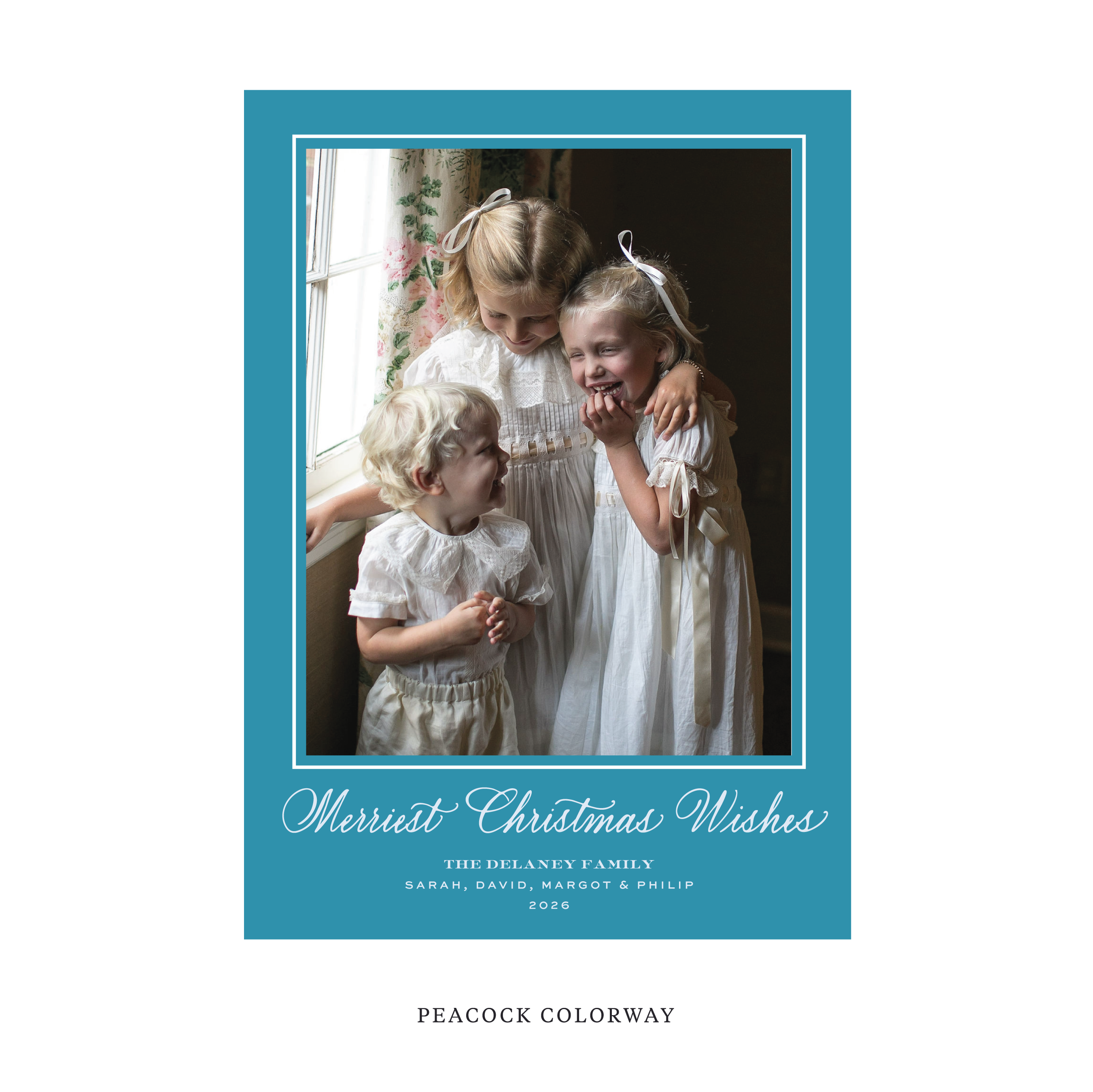 Goodwin Classic Flat Print Holiday Card, Large
