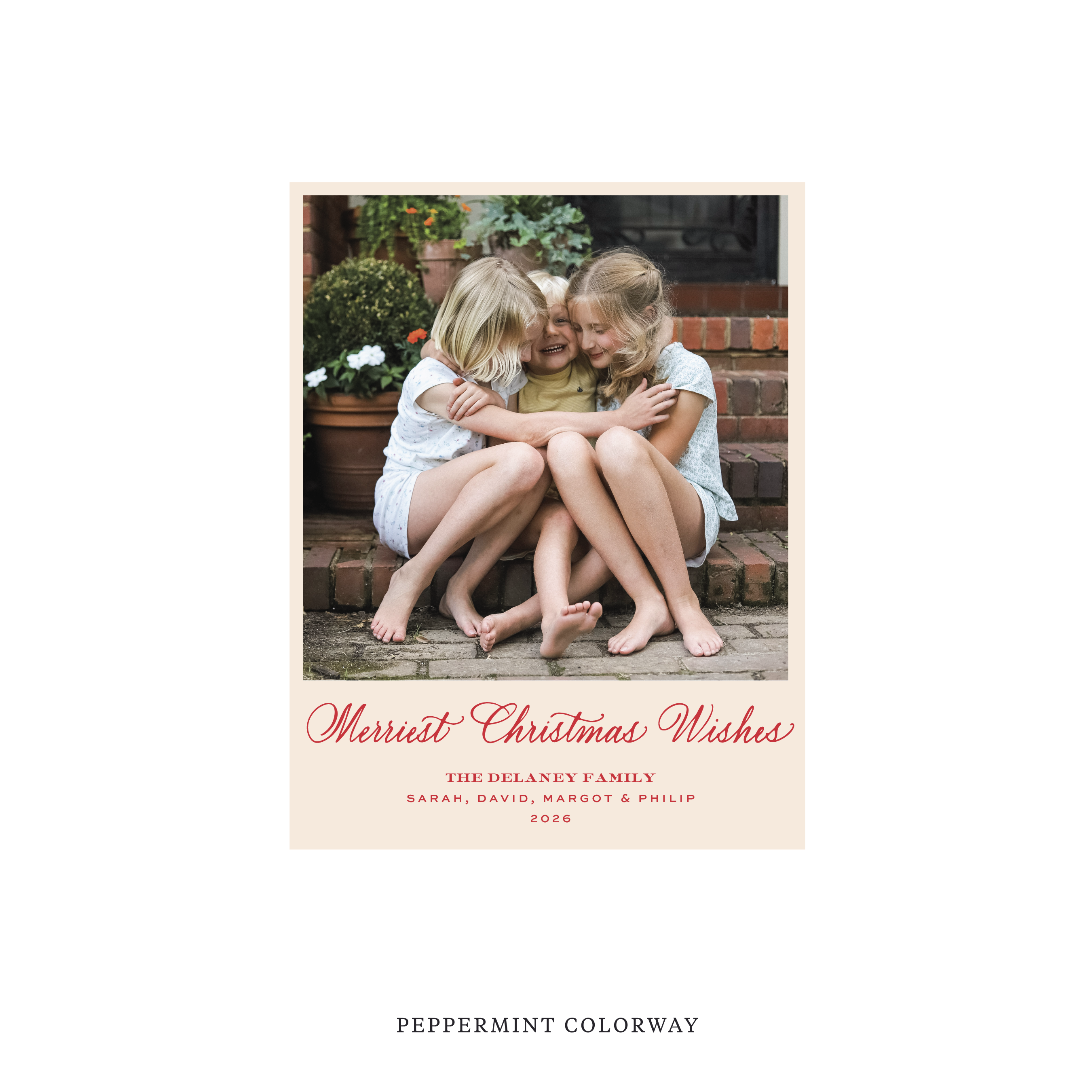 Goodwin Classic Flat Print Holiday Card, Small