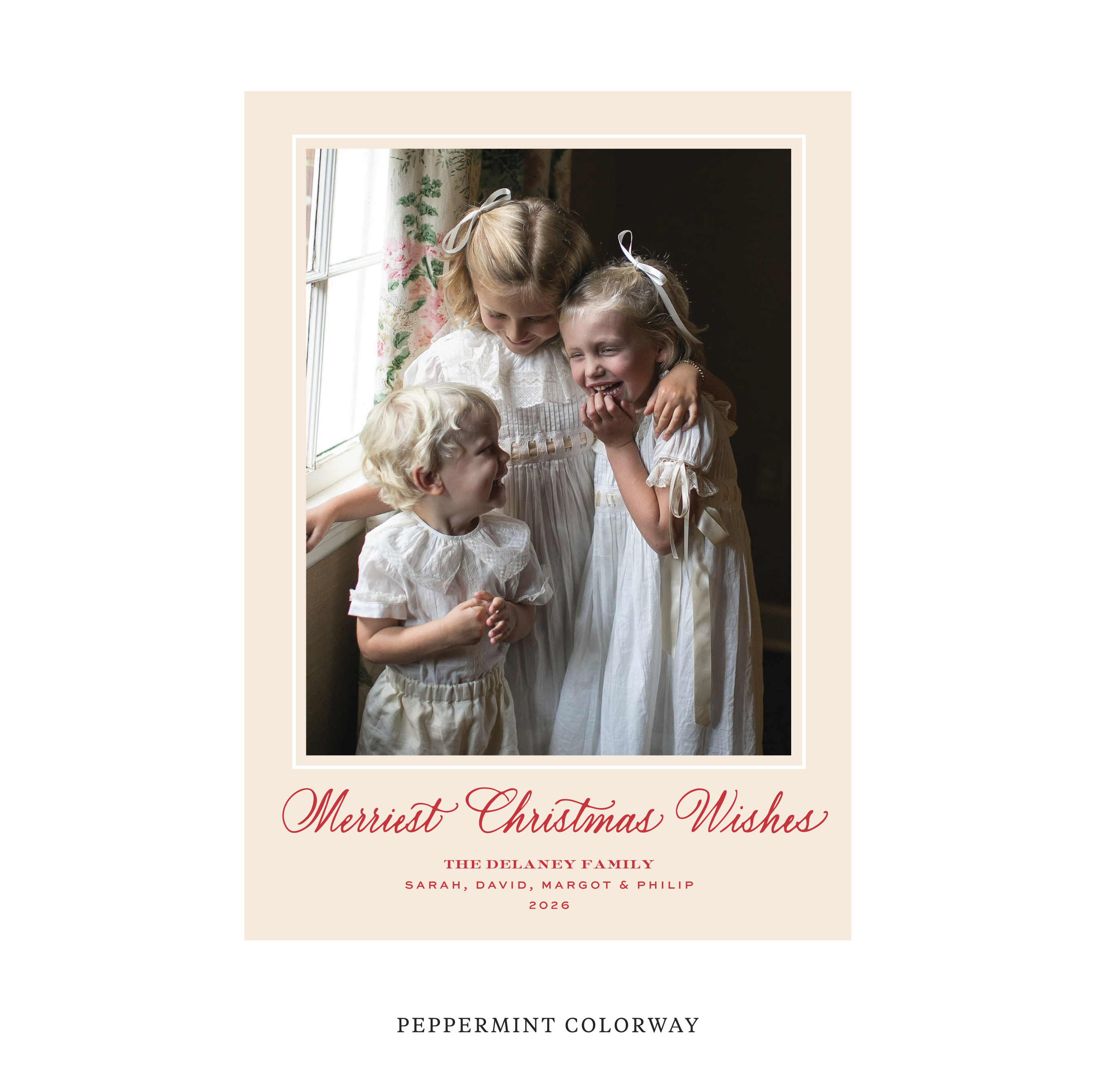 Goodwin Classic Flat Print Holiday Card, Large