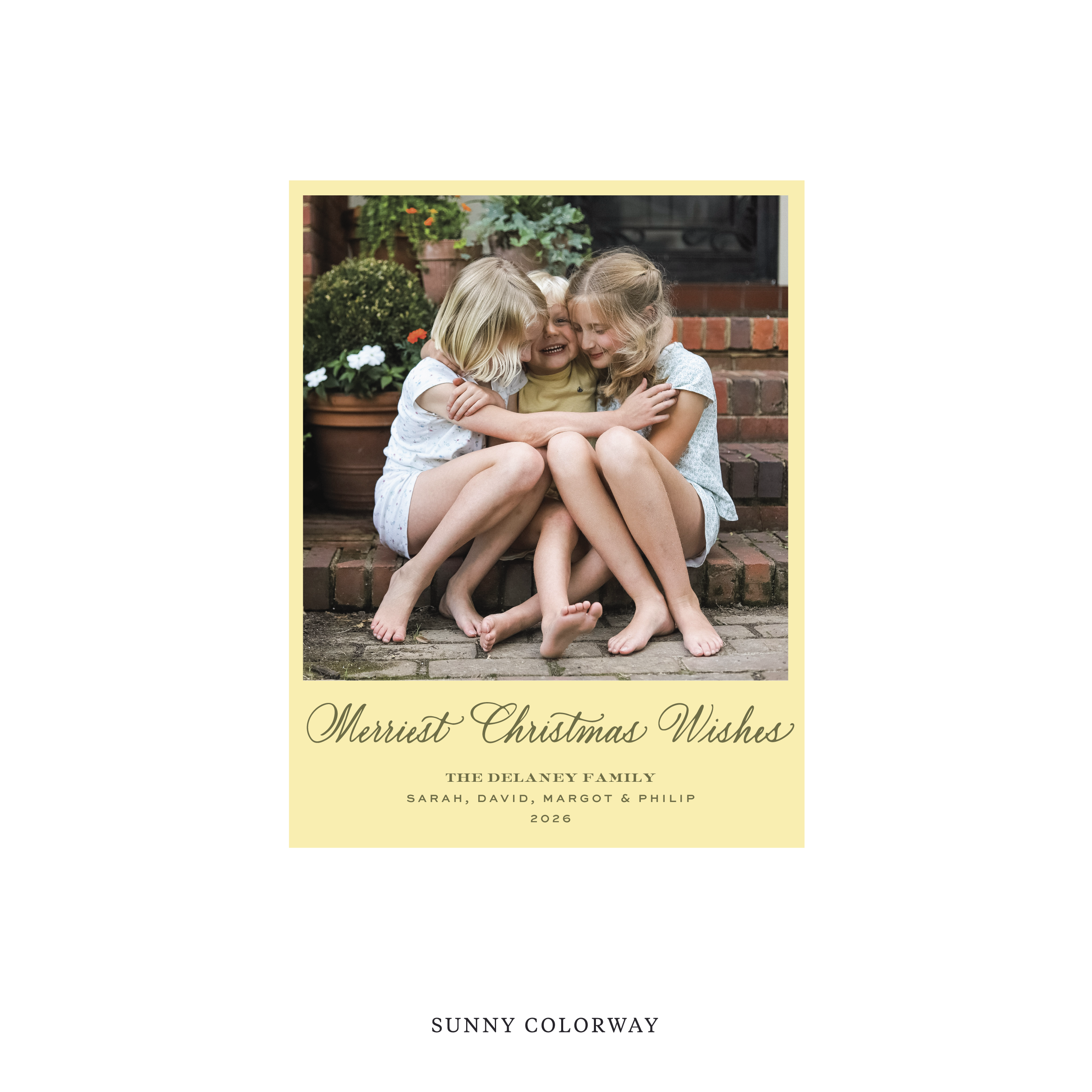 Goodwin Classic Flat Print Holiday Card, Small