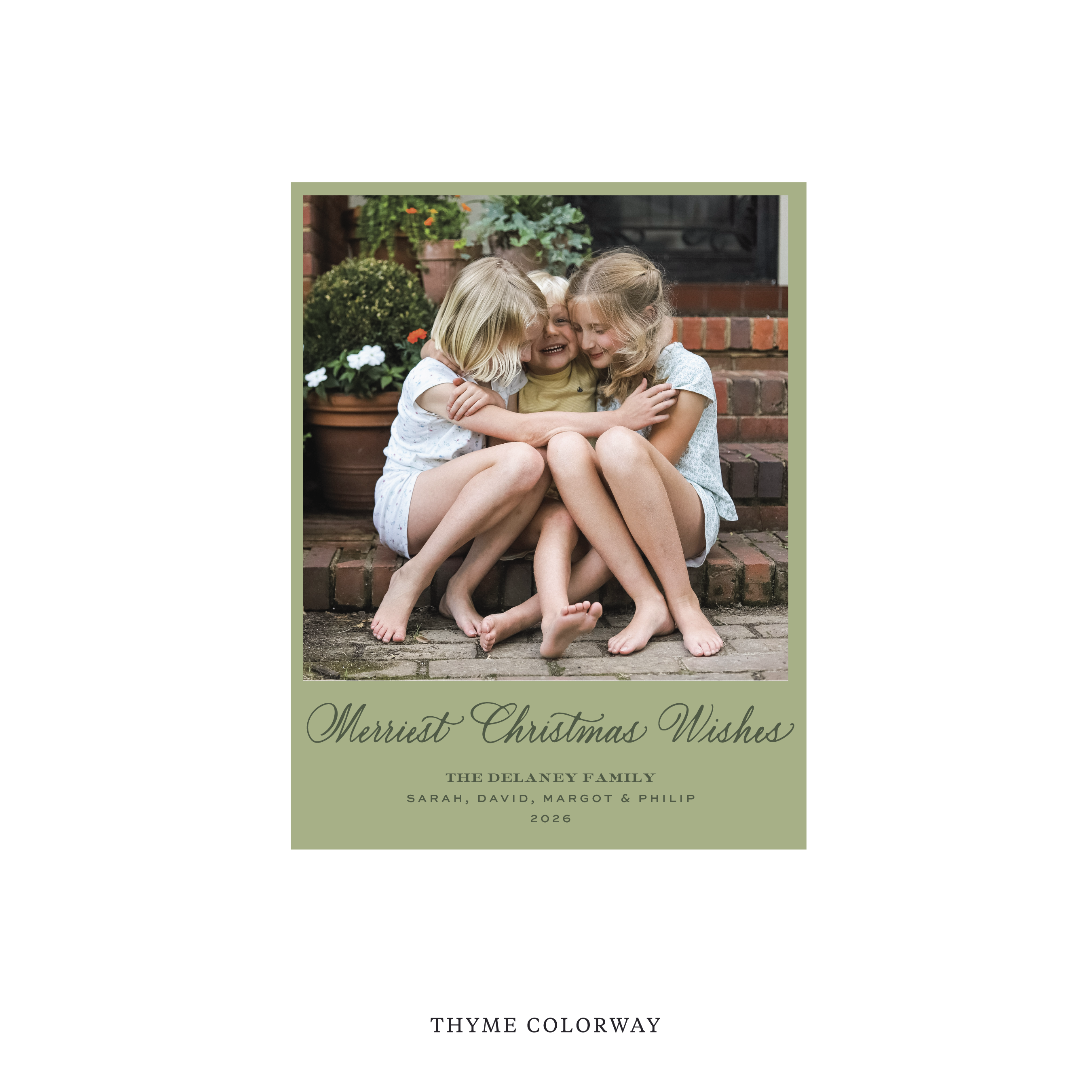 Goodwin Classic Flat Print Holiday Card, Small