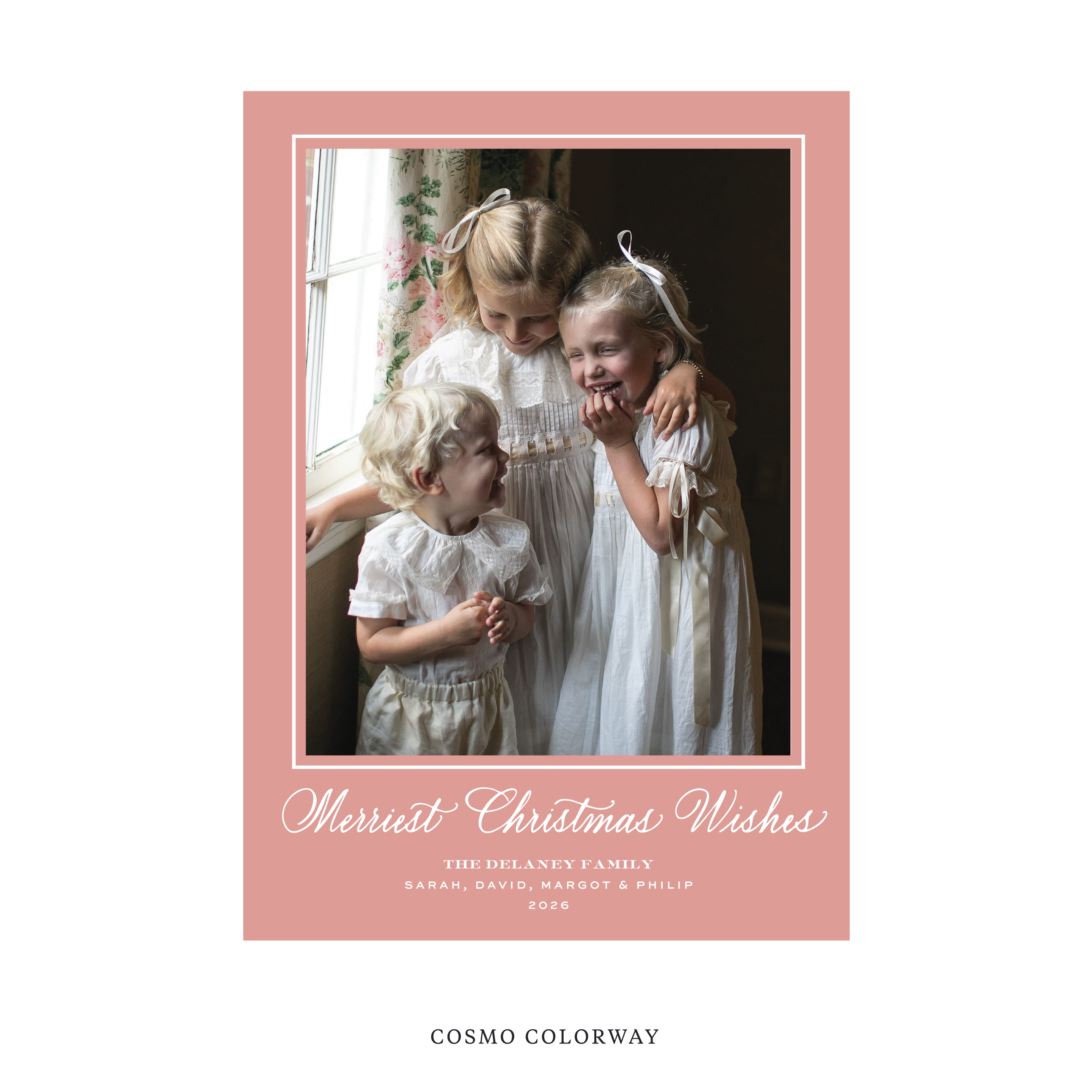 Goodwin Classic Flat Print Holiday Card, Large