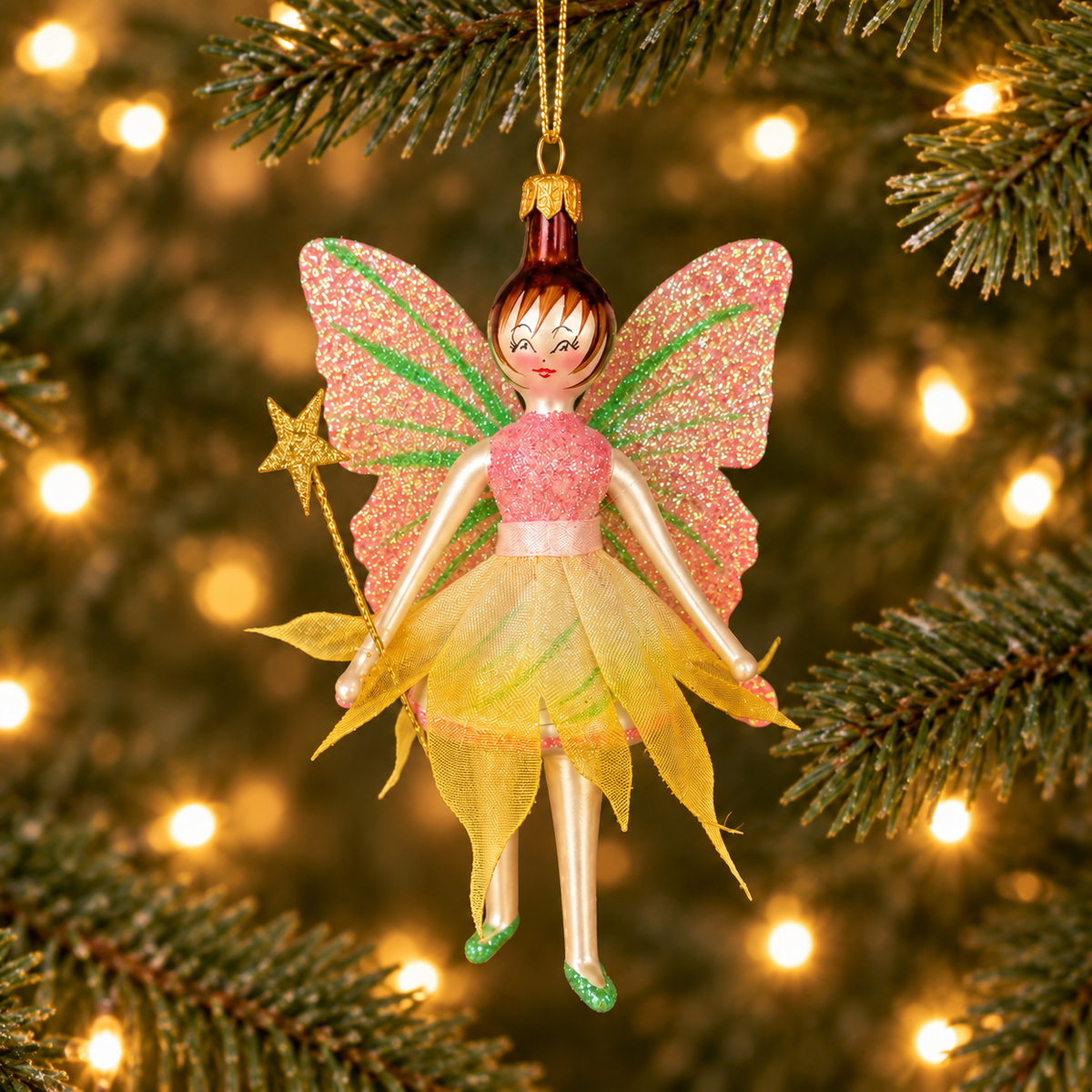 Dewdrop Fairy Ballerina Italian Glass Ornament