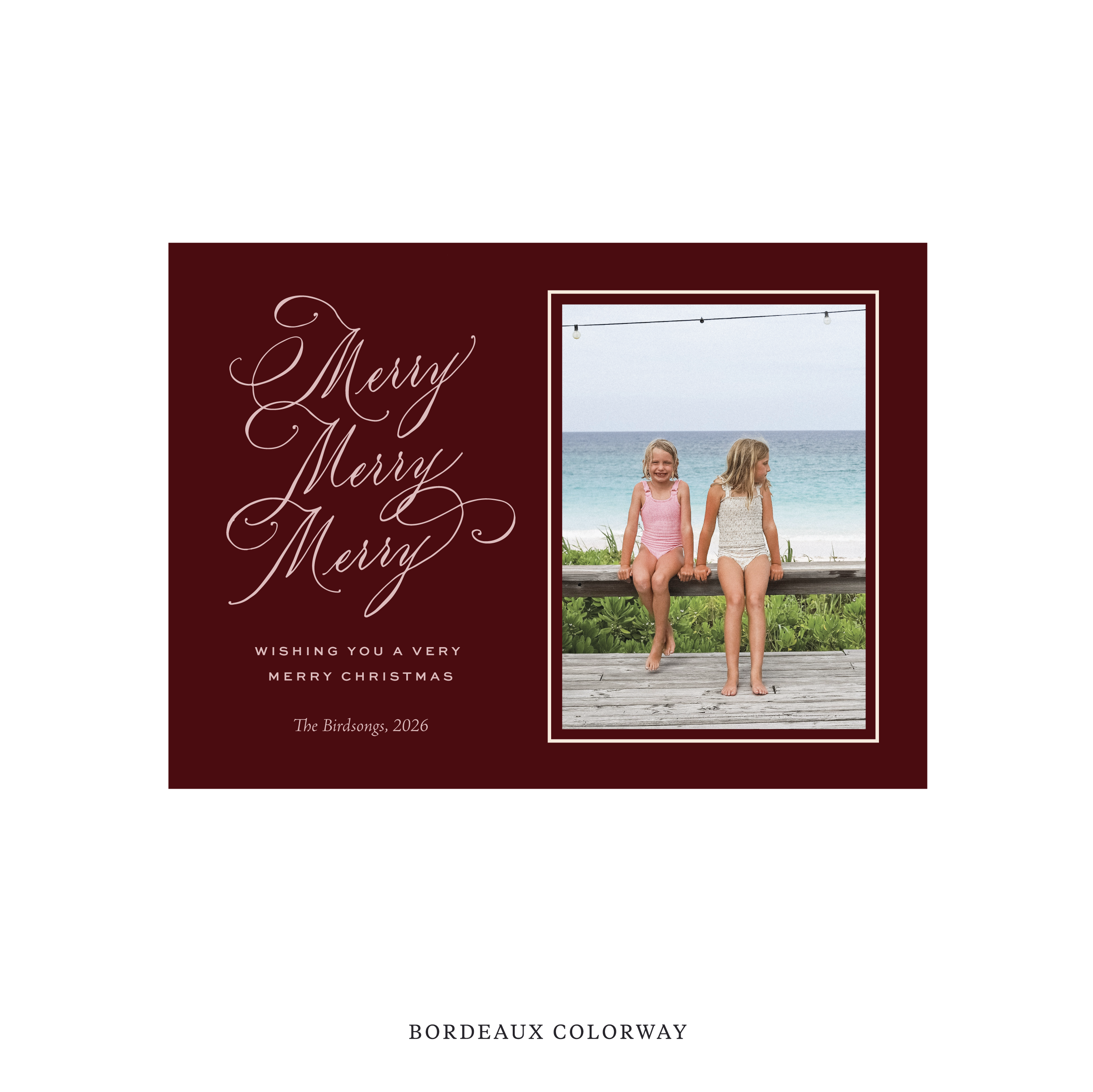 Ludlow Classic Flat Print Holiday Card, Medium