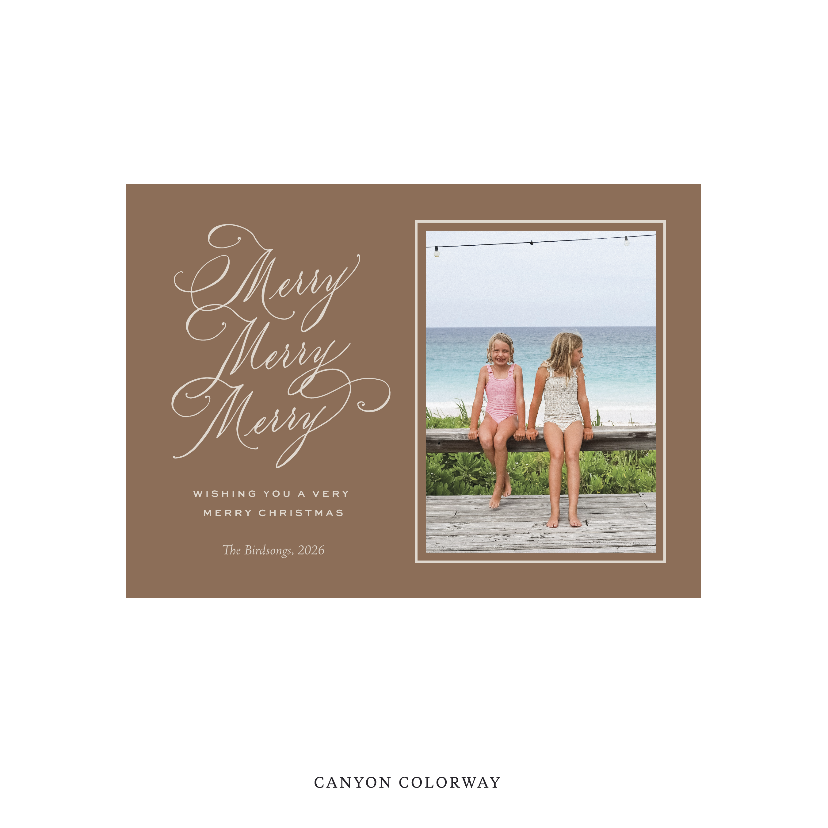 Ludlow Classic Flat Print Holiday Card, Medium