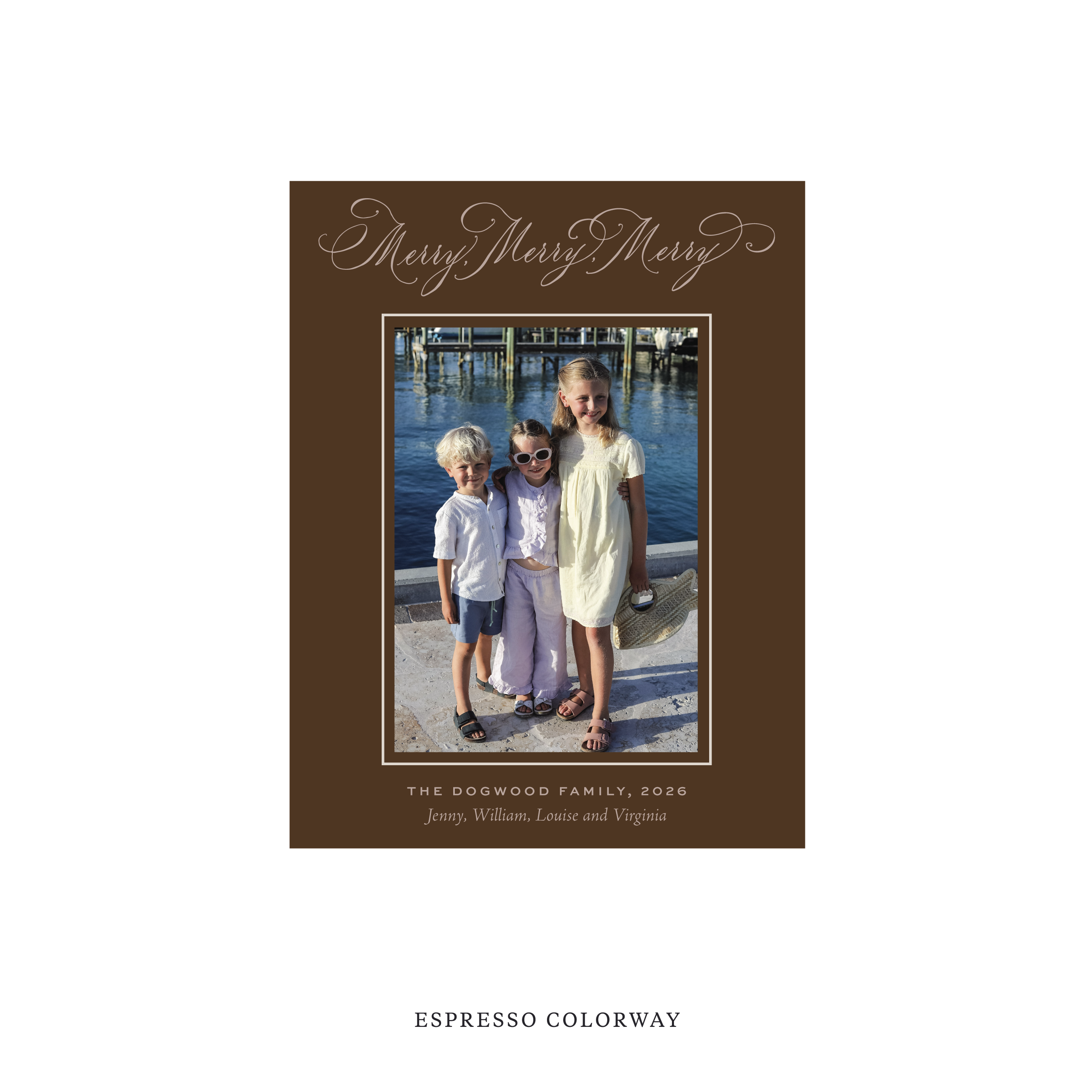 Ludlow Classic Flat Print Holiday Card, Small