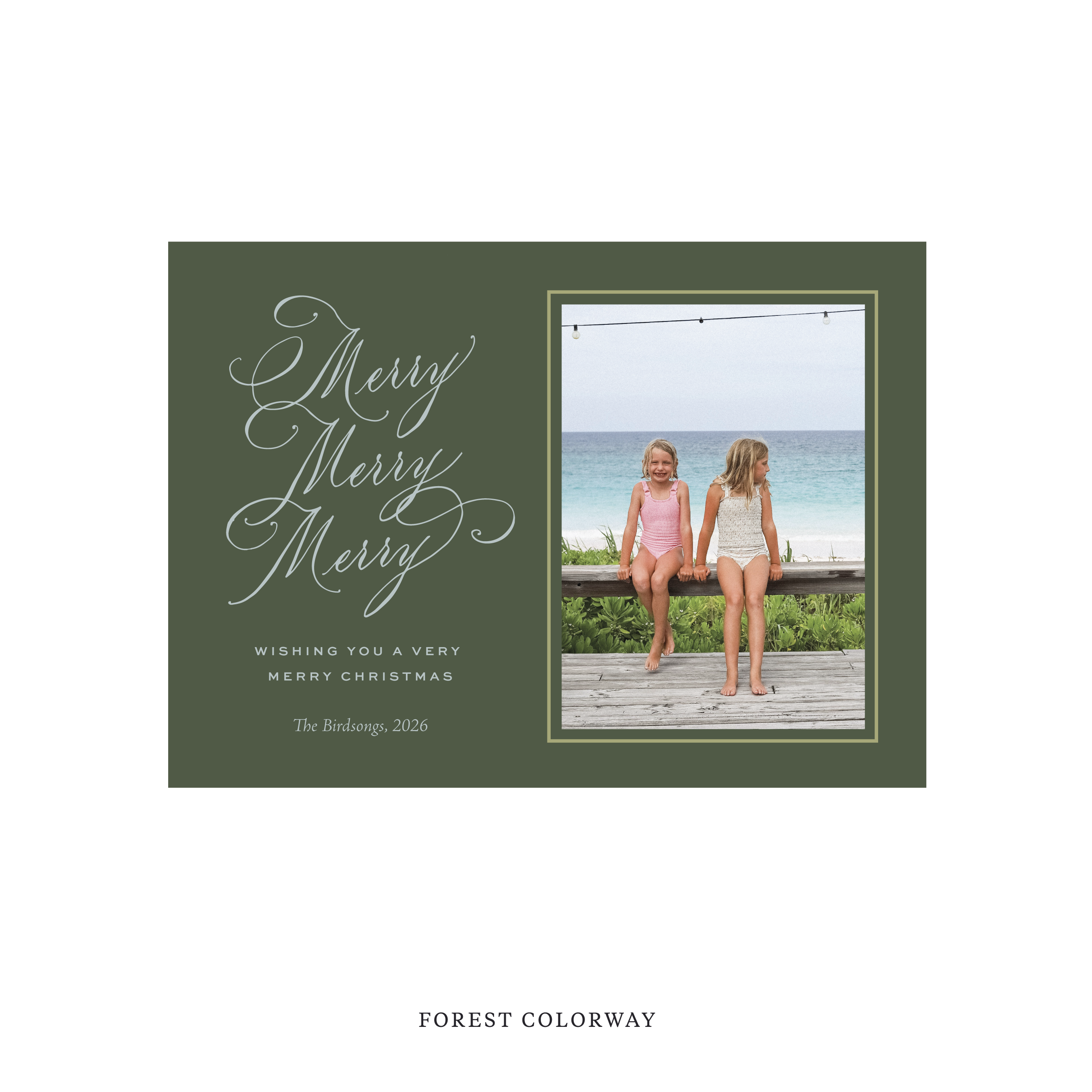 Ludlow Classic Flat Print Holiday Card, Medium