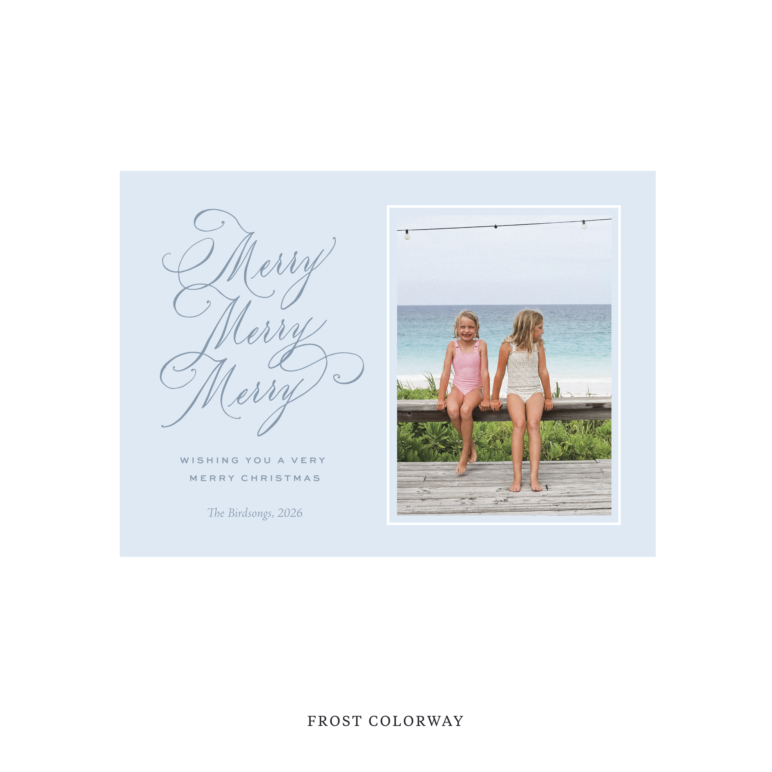 Ludlow Classic Flat Print Holiday Card, Medium